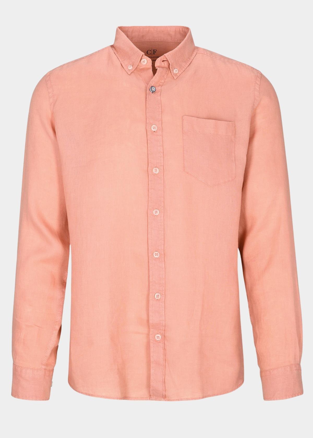 Commander Casual hemd lange mouw Roze  213013076/442