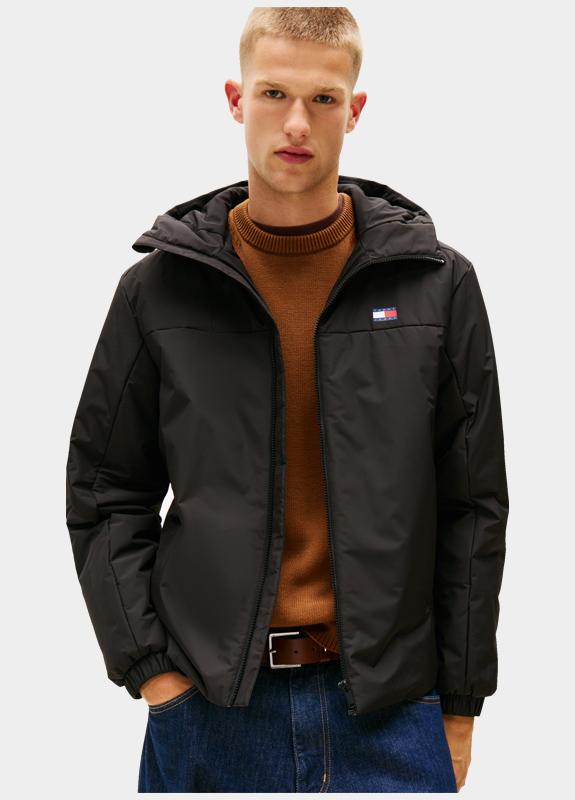 Tommy Jeans Winterjack Zwart TJM PADDED POLY JACKET EXT DM0DM22065/BDS