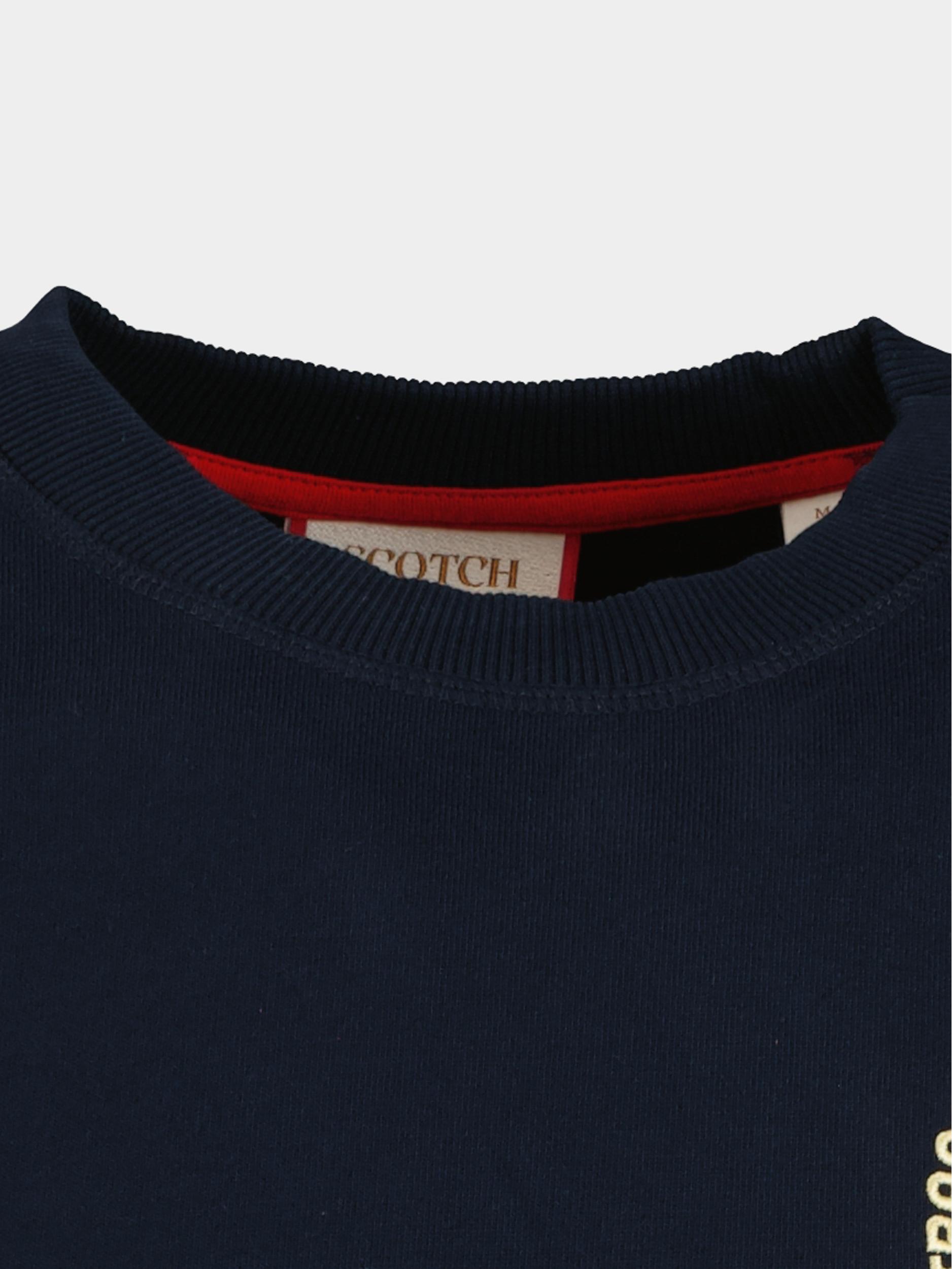 Scotch & Soda Sweater Blauw Festival AW Sweatshirt 172993/0002