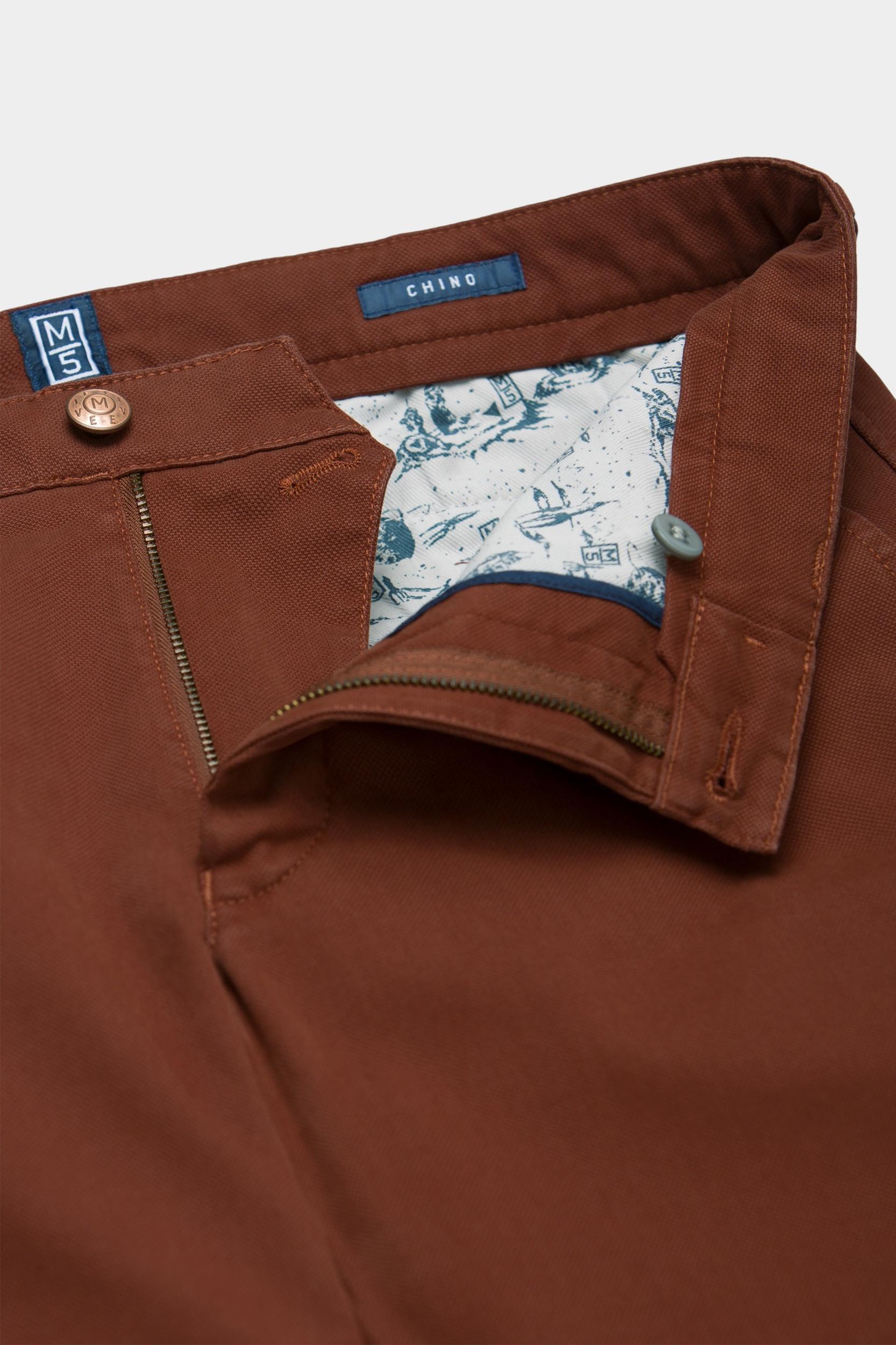 Meyer Katoenen Broek Bruin CHINO Art.2-6187 3642618700/48