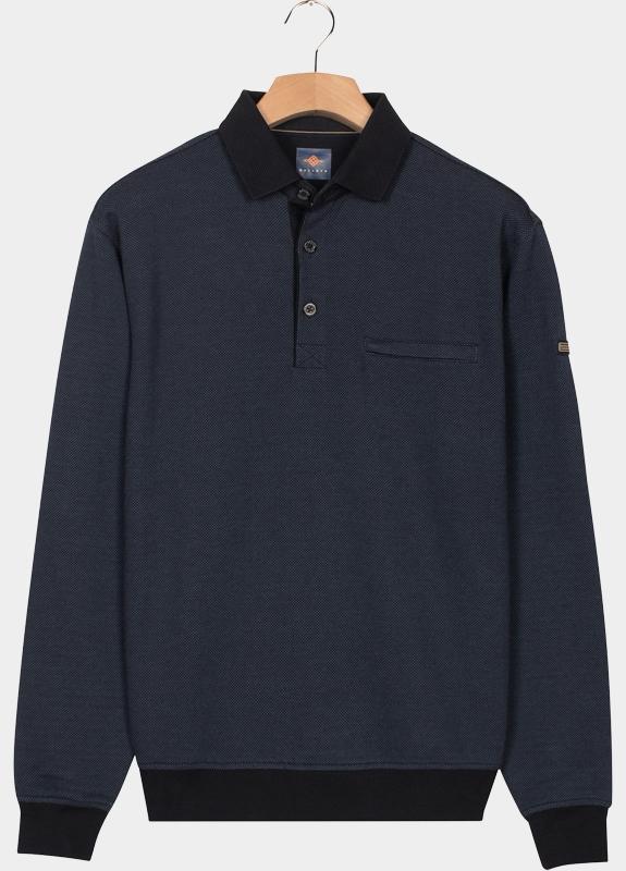 Baileys sweat halfzip Blauw Sweatshirt Polo Collar / plac 523059/60