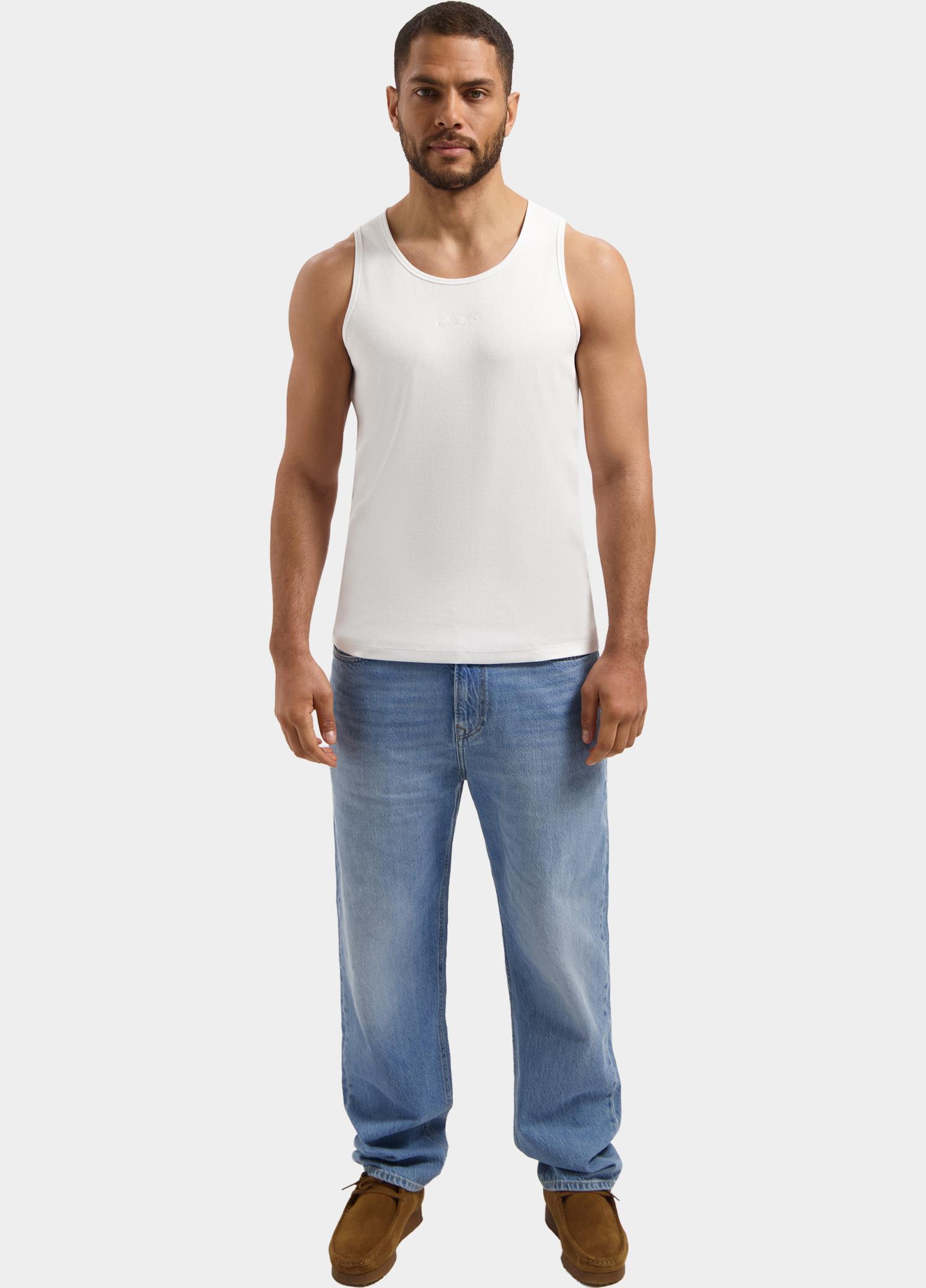 Dstrezzed T-shirt korte mouw Wit DS_Kev Singlet 203074/100