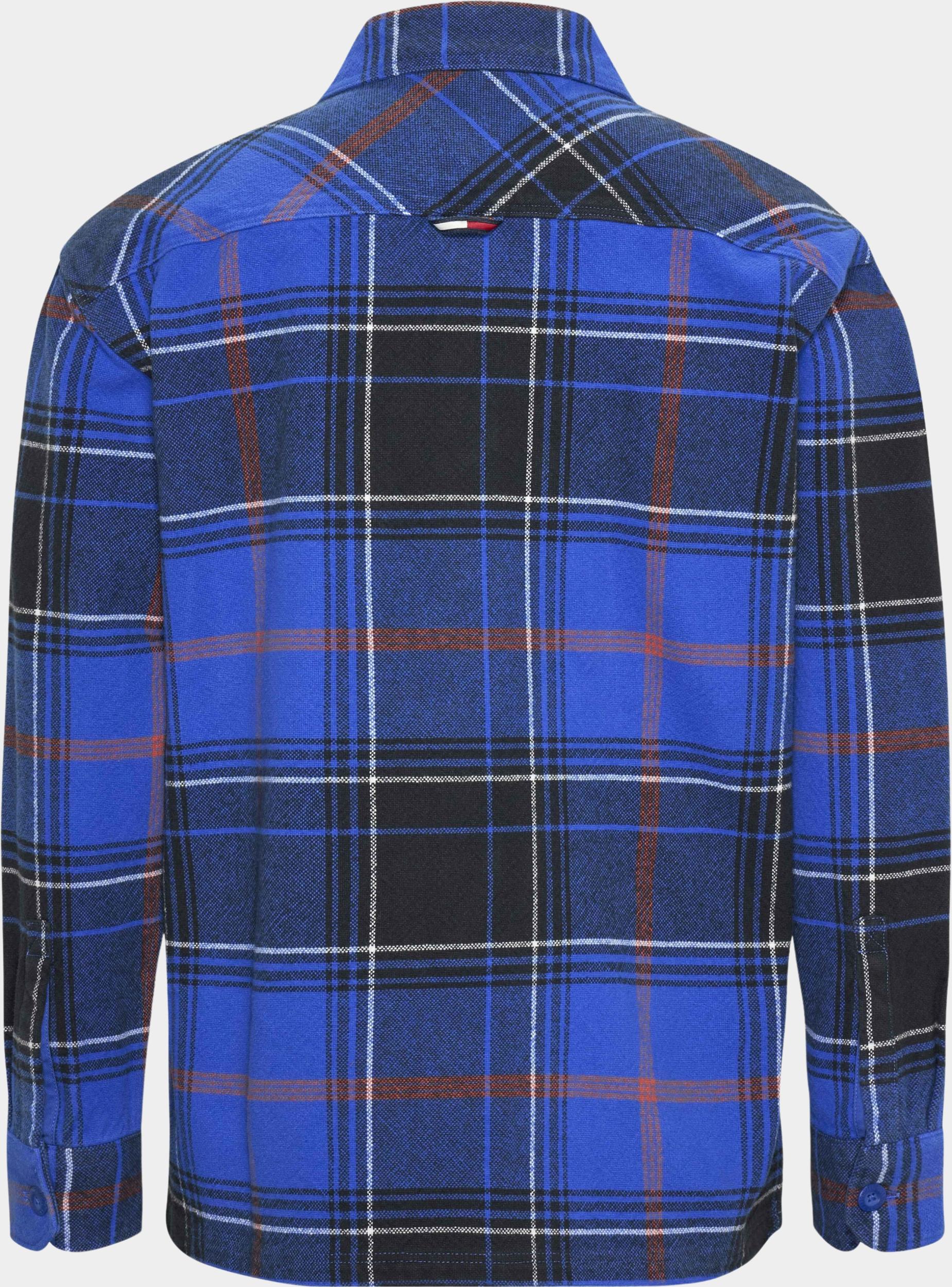 Tommy Jeans Casual hemd lange mouw Blauw TJM Brushed Check Overshirt DM0DM17254/C66