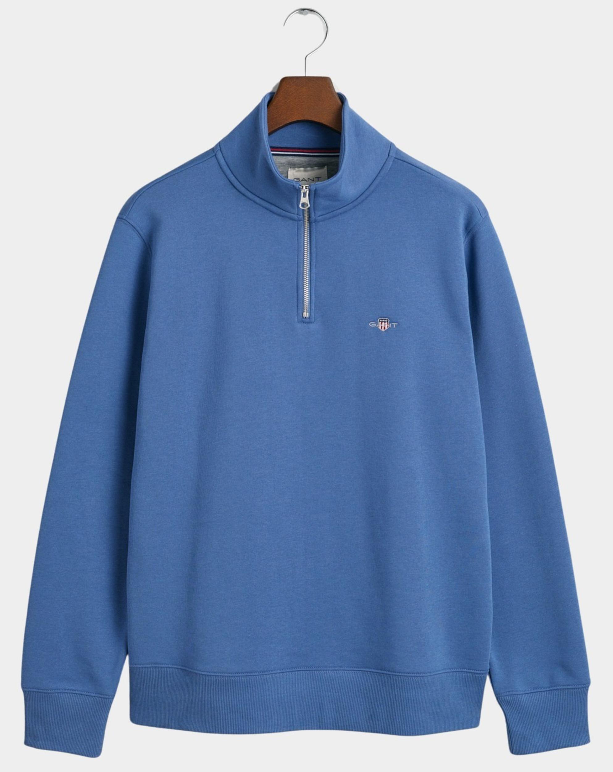 Sweater blauw shield half zip sweat 2008005/442