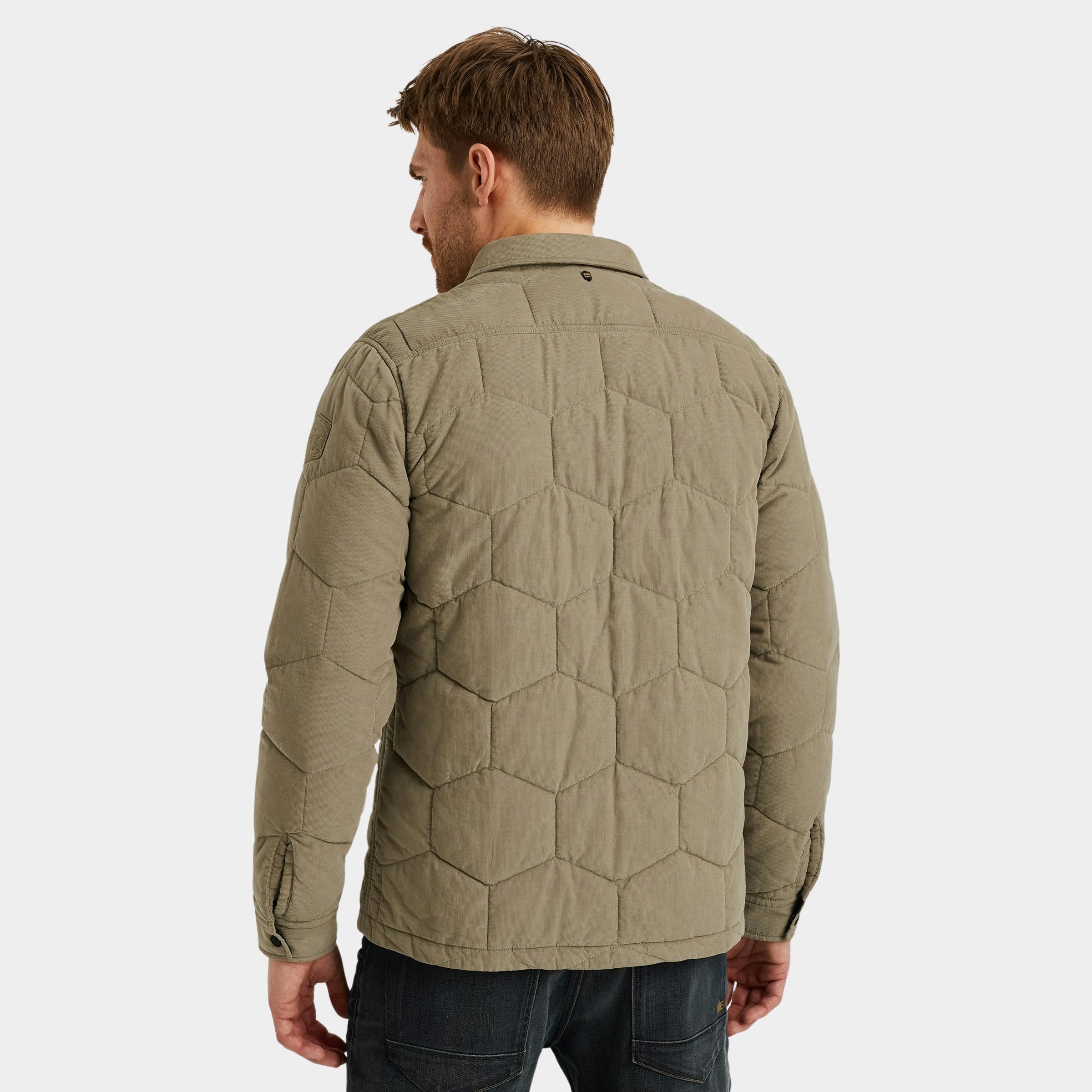 PME Legend Overshirt Groen LONG SLEEVE SHIRT Quilted Cor PSI2509250/8011