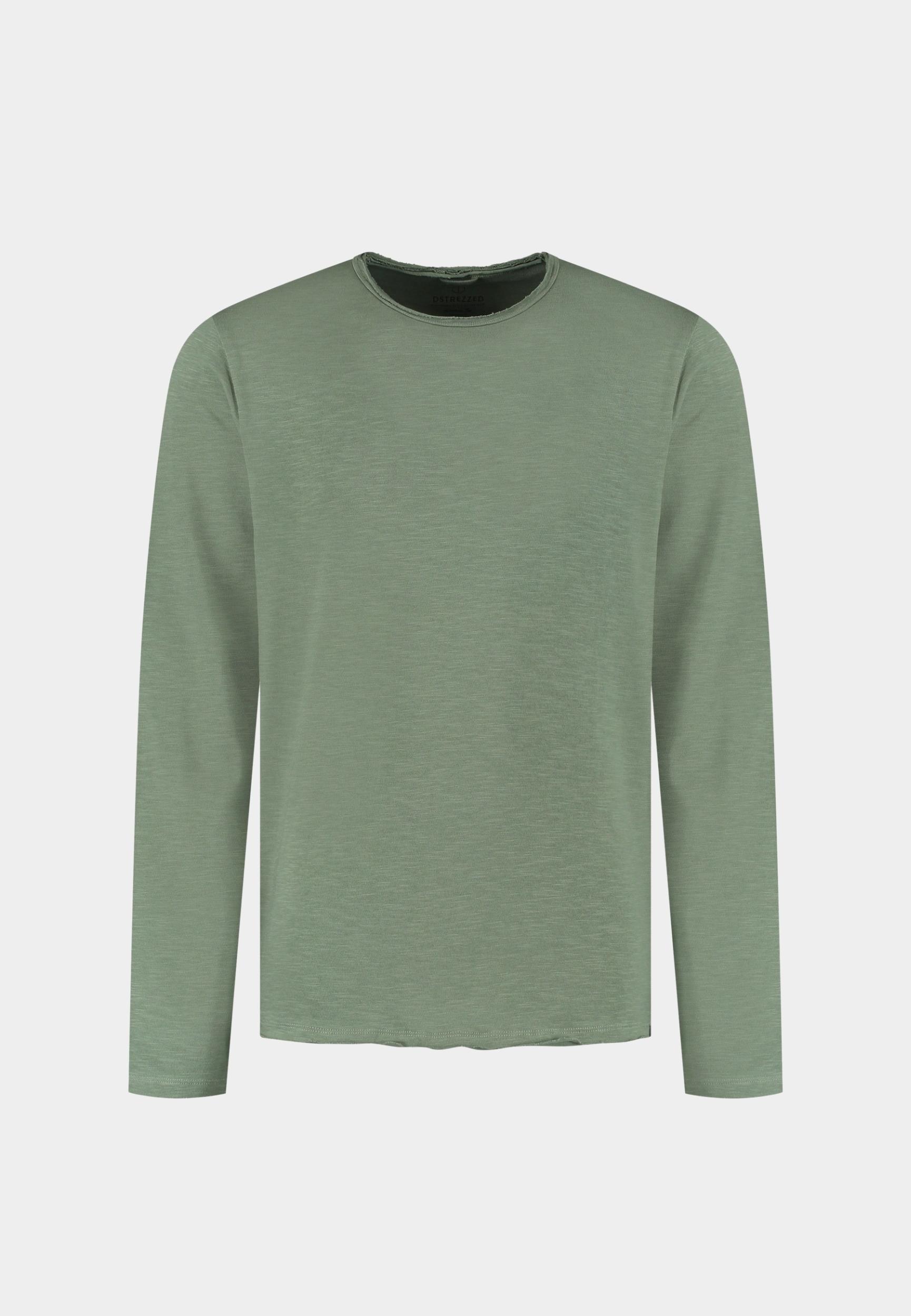 Dstrezzed T-shirt lange mouw Groen DS_Newman Crewneck 220030-AW25/544
