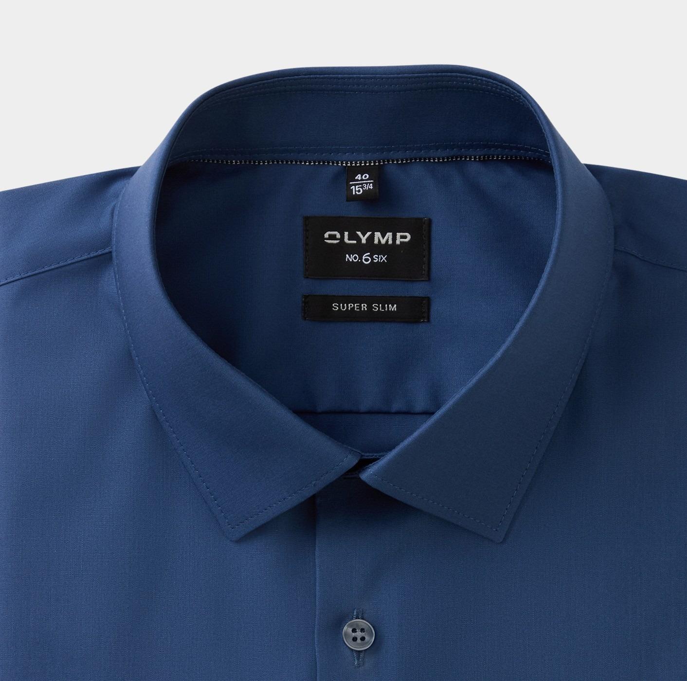 Olymp Business hemd lange mouw Blauw No. Six 046664/13