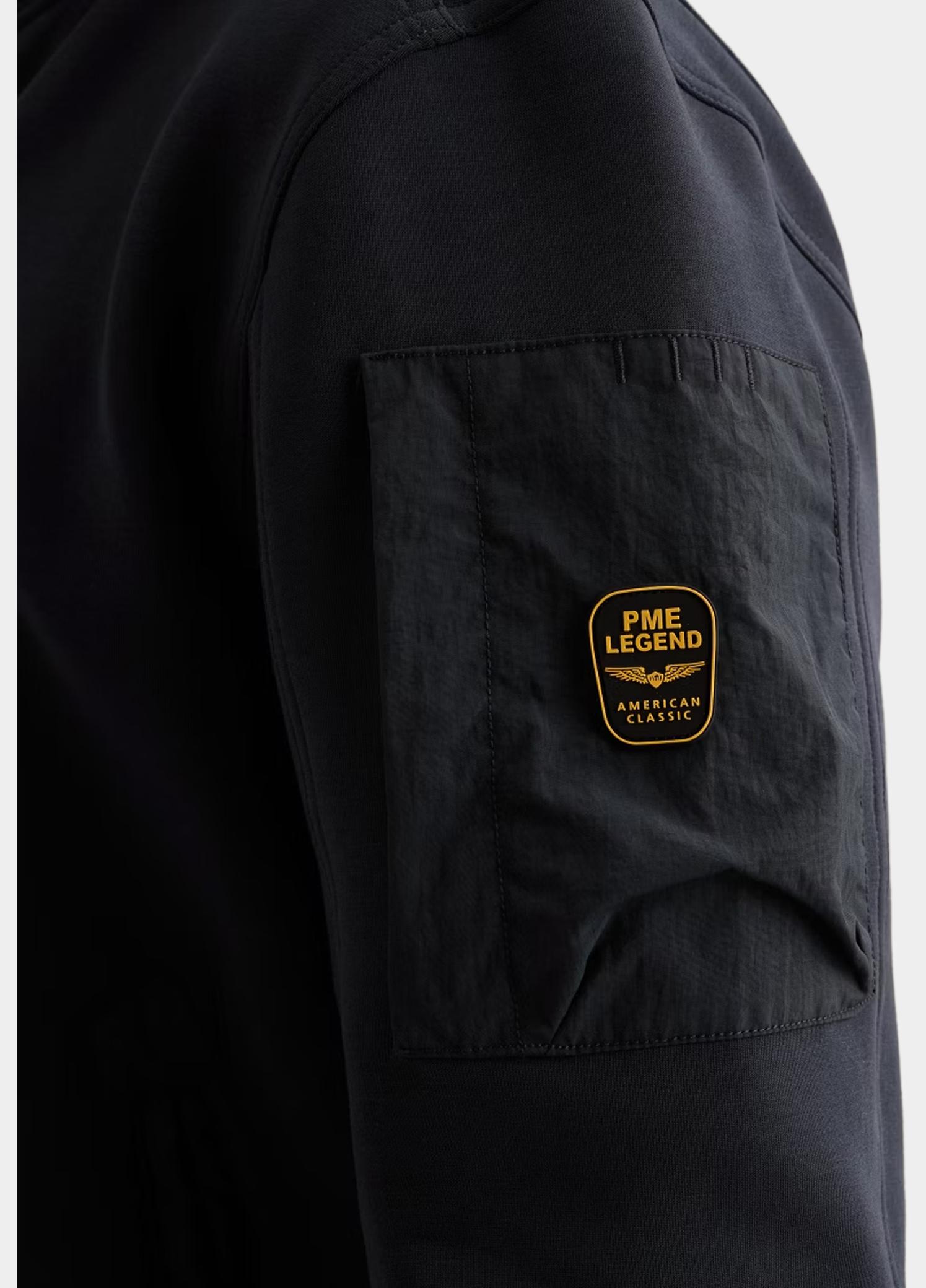 PME Legend sweatvest heren Blauw Zip jacket interlock sweat ny PSW2608484/5281
