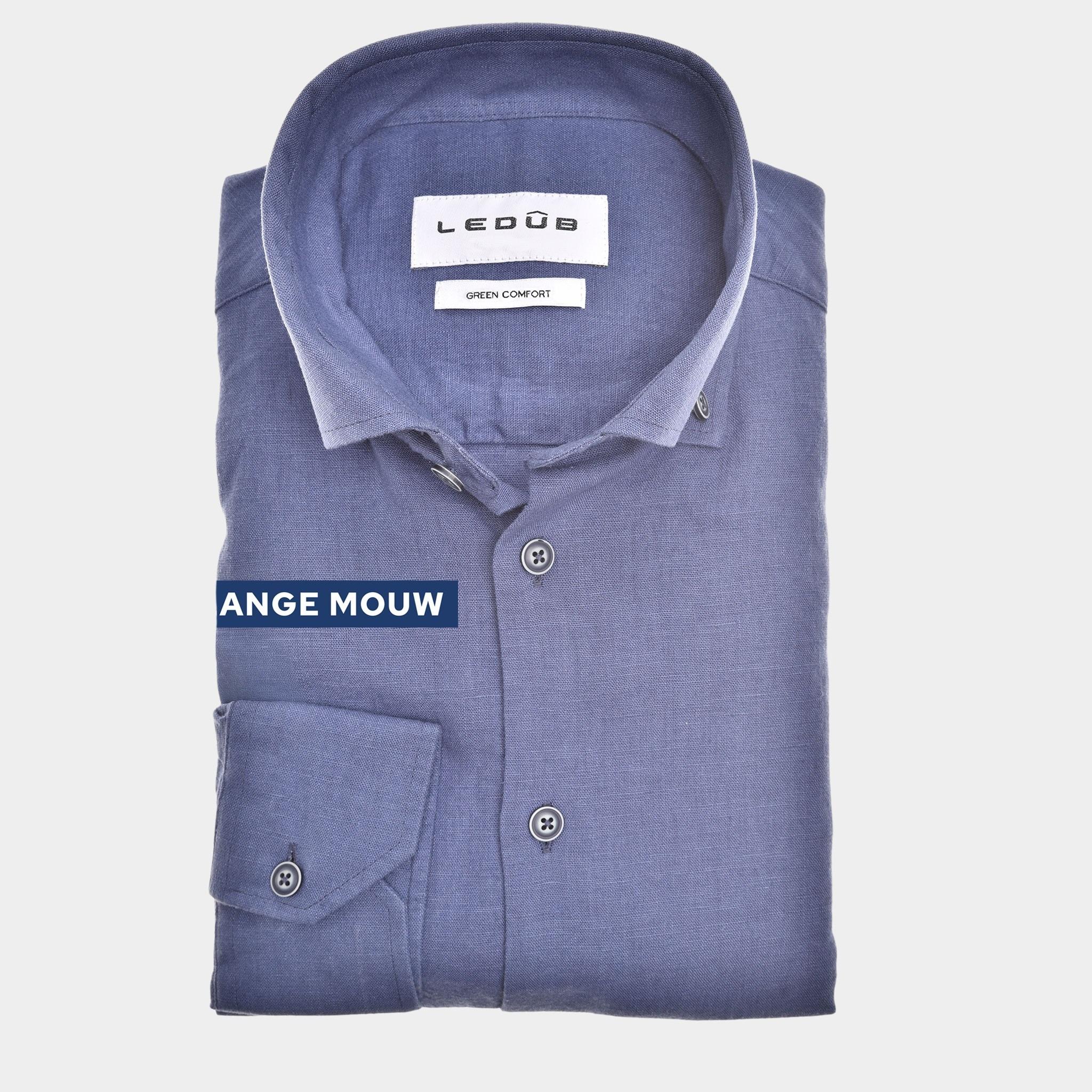 Ledub Overhemd extra lange mouw Blauw  0142921/150-000-000