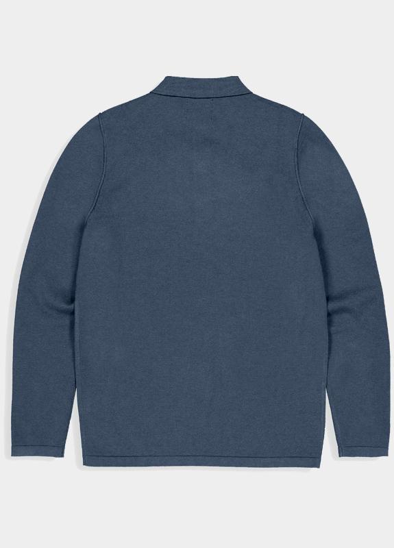 Butcher of Blue Polo lange mouw Blauw Clifden Polo M2126015/817