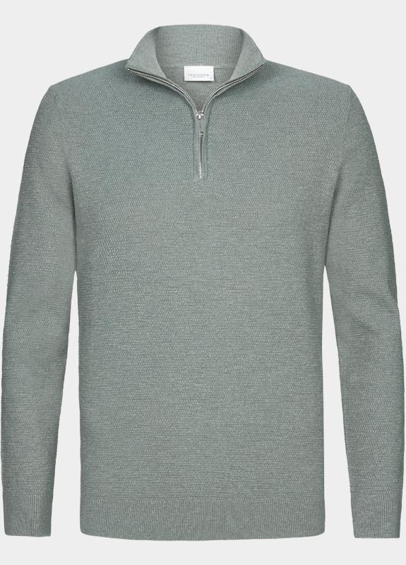 Profuomo Half Zip Groen  PPWJ10034/B