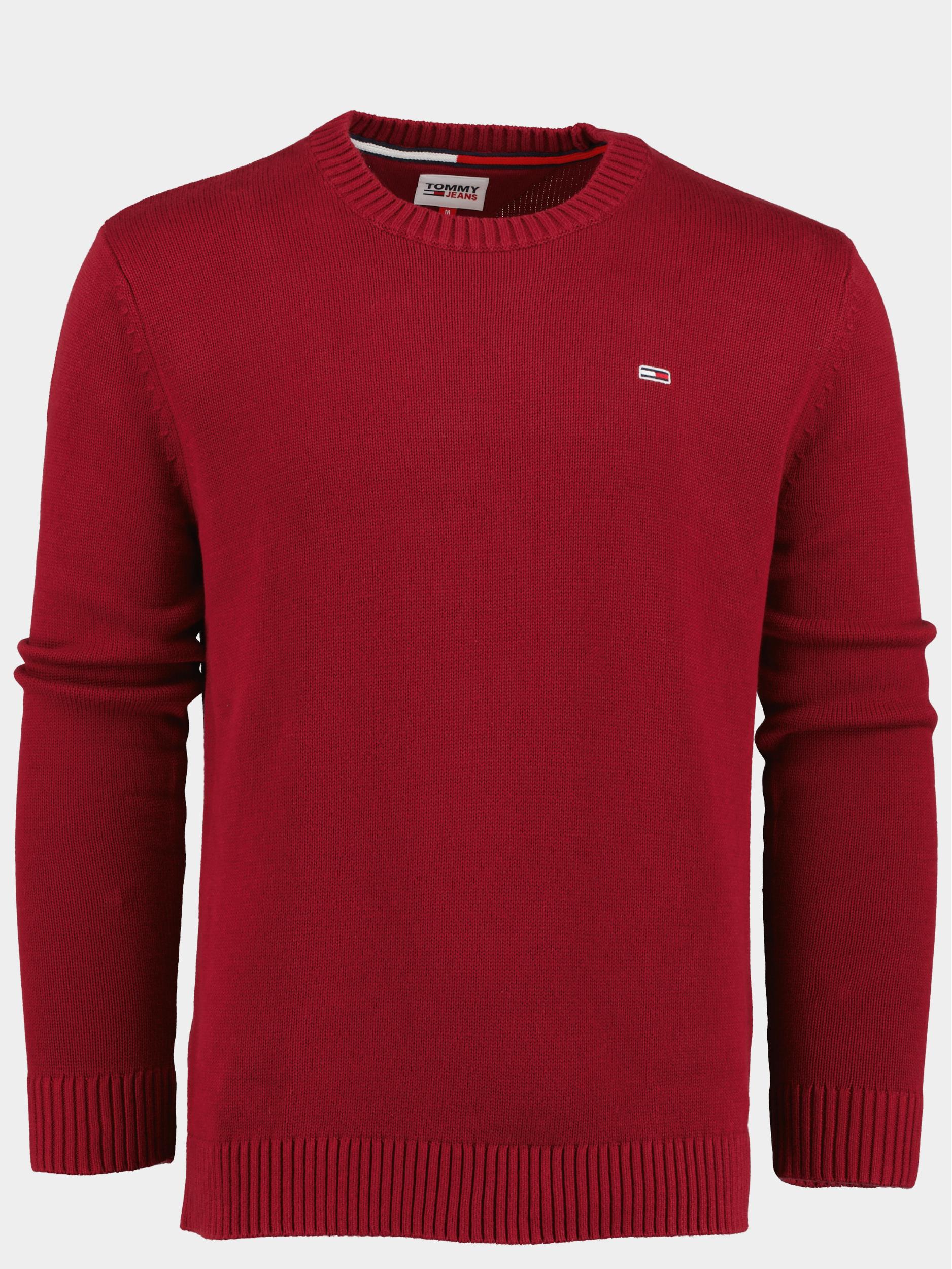 Tommy Jeans Pullover Rood TJM Essential Crewn Neck Sweat DM0DM11856/XJS
