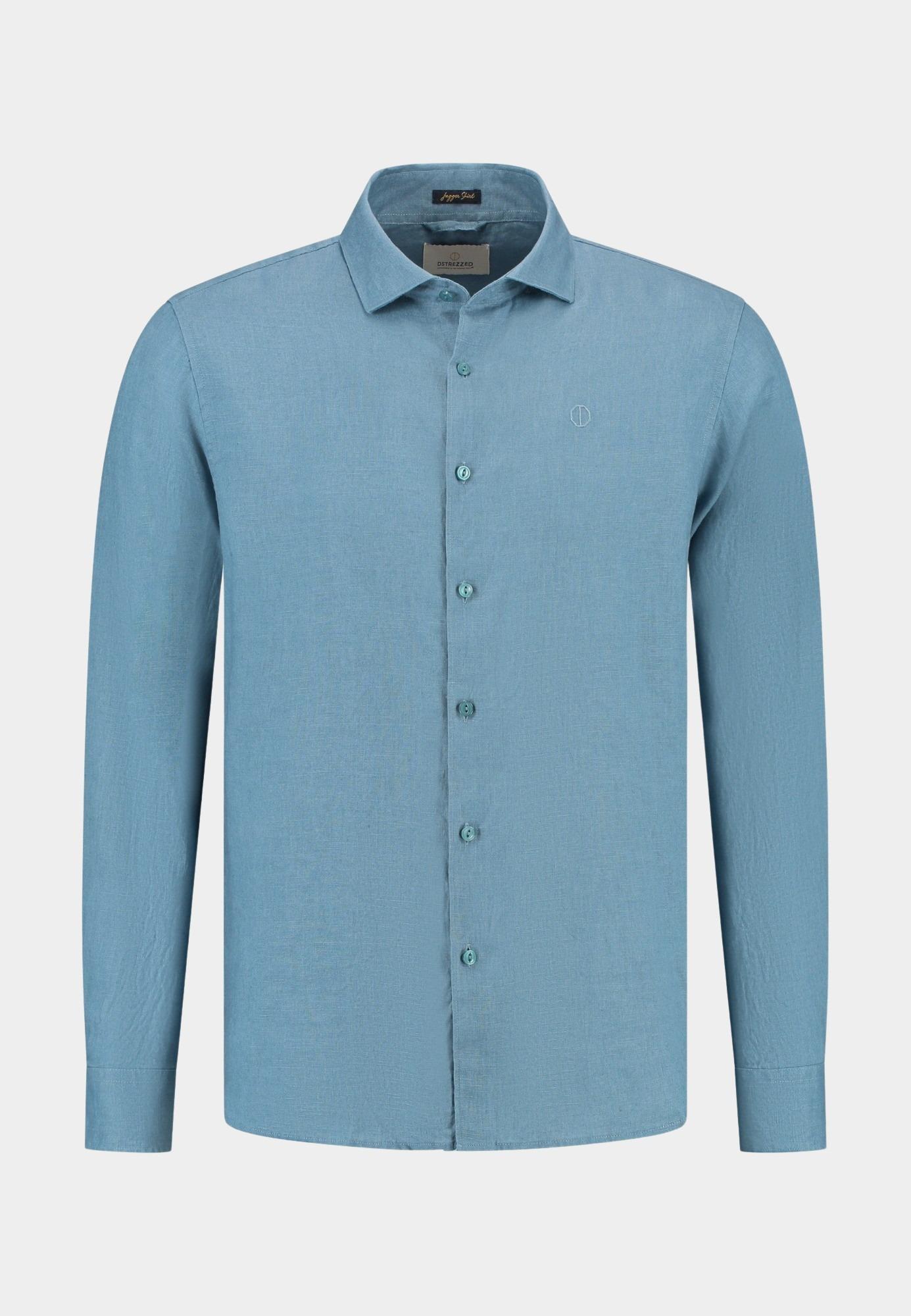Dstrezzed Casual hemd lange mouw Blauw DS_Jagger Shirt 303710-SS25/699