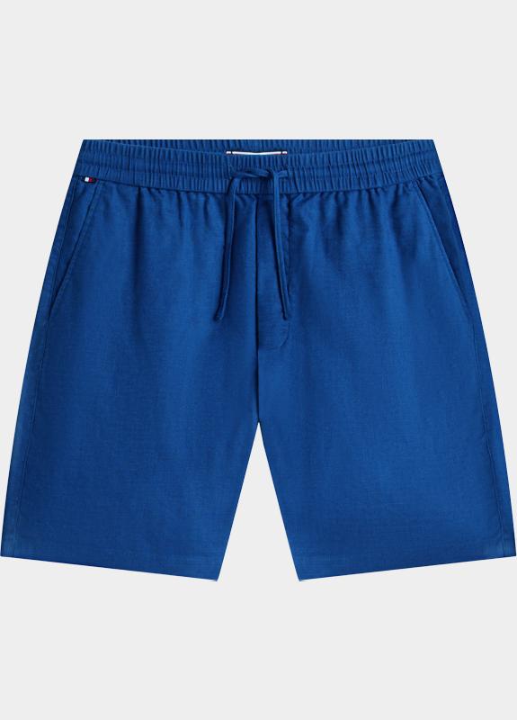 Tommy Hilfiger Korte Broek heren Blauw DOVER 8 PO SORONA LINEN 2/2 MW0MW44353/C3I