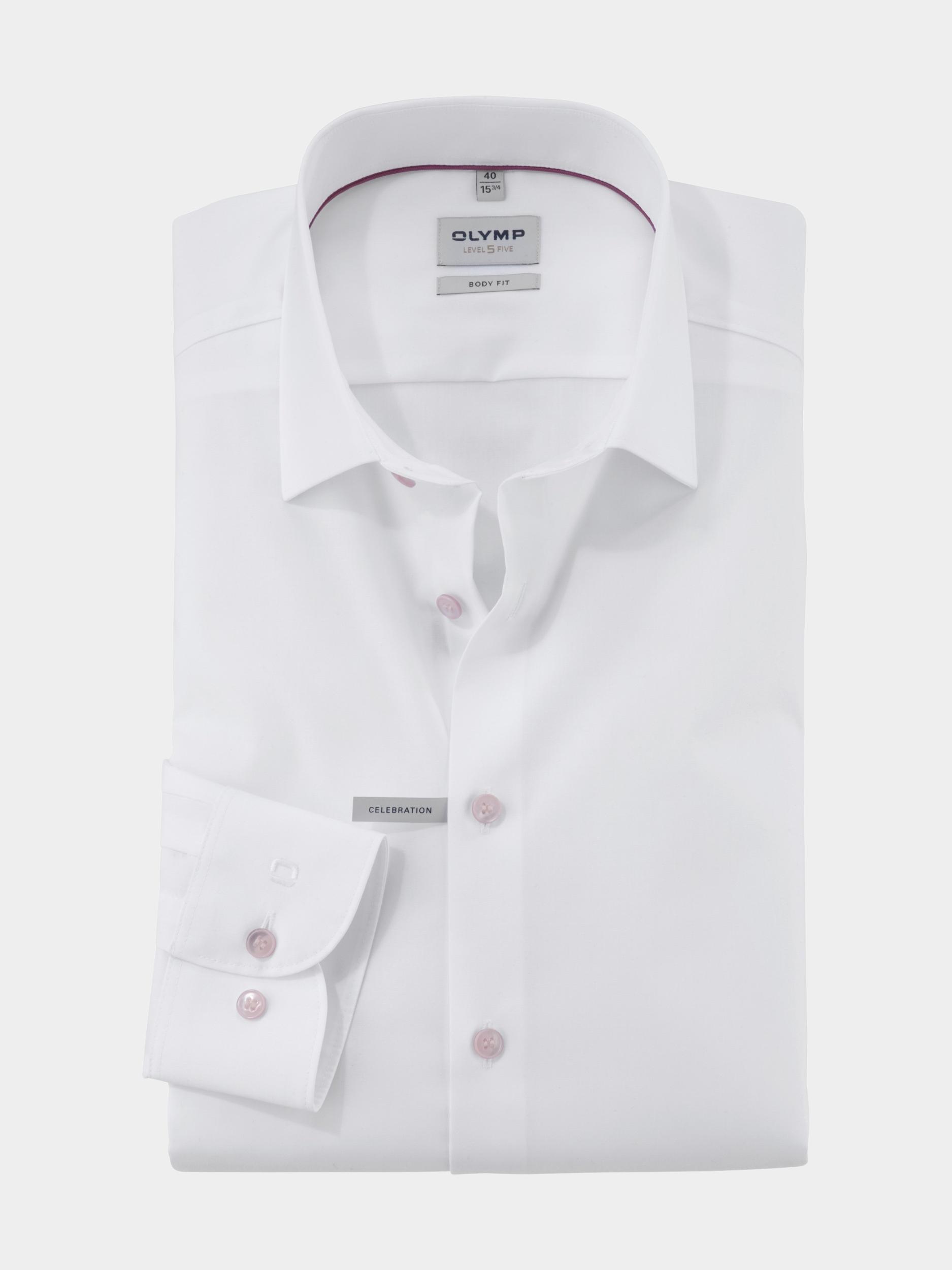 Olymp Business hemd lange mouw Roze Level Five 204254/30