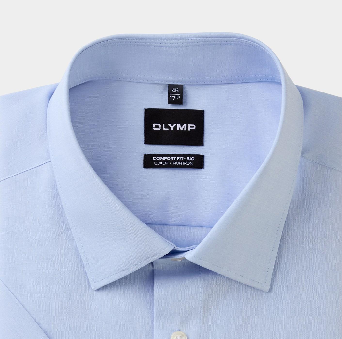 Olymp Business hemd korte mouw Blauw Big&Tall 141012/11