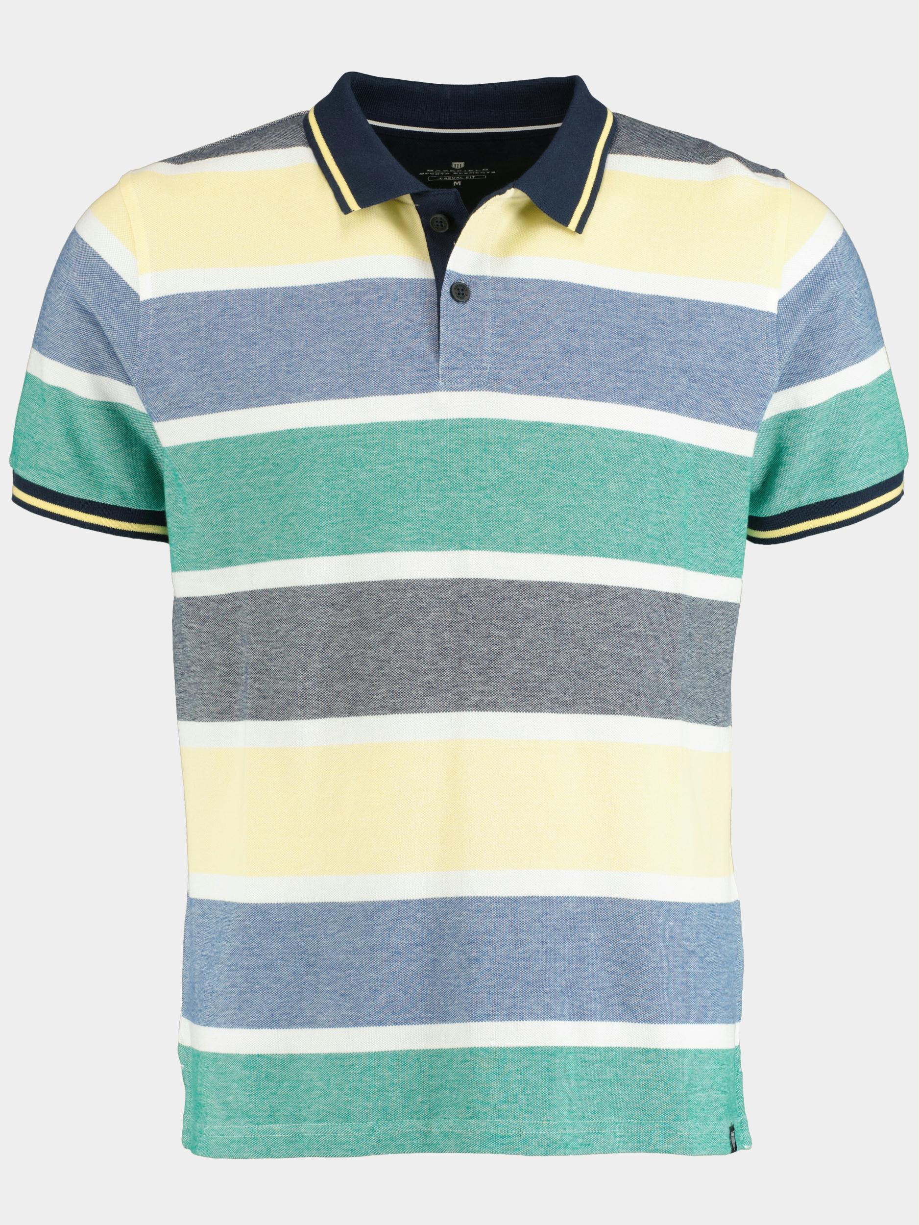 Basefield Polo korte mouw Geel Polo Shirt 1 2 Arm 219017052 301