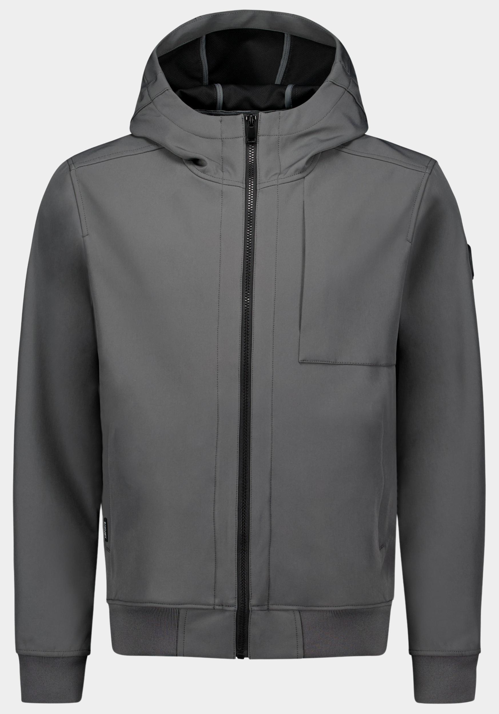 Airforce Softshell Grijs Softshell jacket chestpocket HRM0575-SS25/849 Pewter