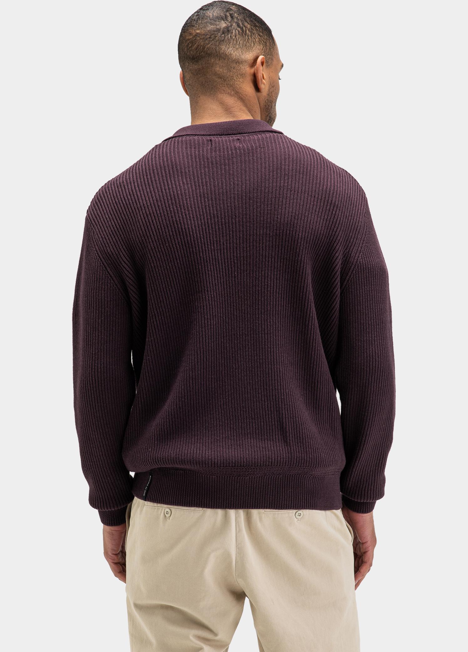 Butcher of Blue Polo lange mouwen heren Rood Galway M2626033/845
