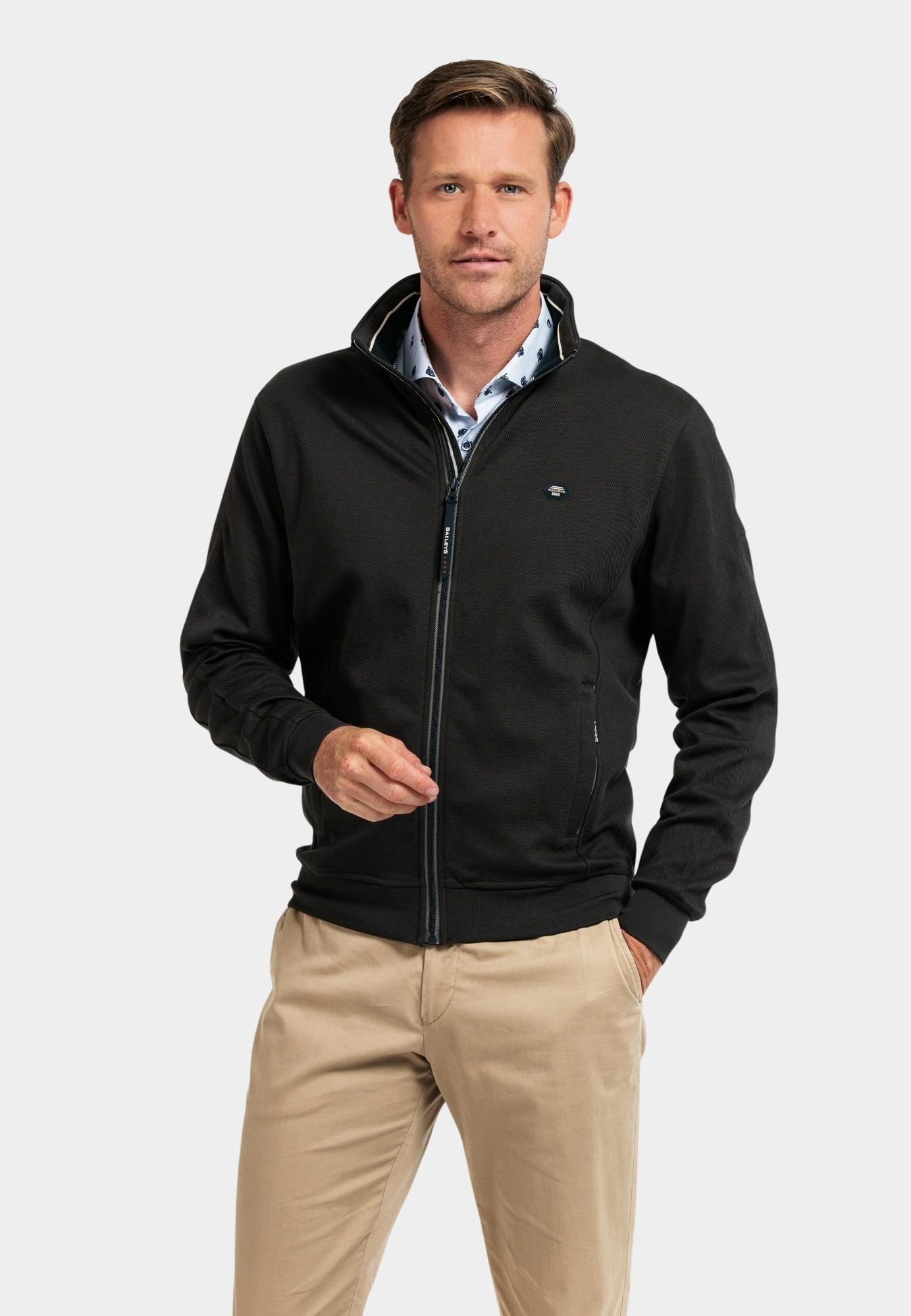 Baileys Vest Groen Sweat Cardigan Zip 422260/79