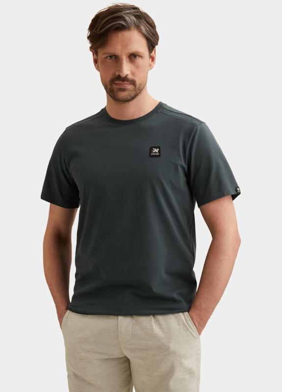 Vanguard T-shirt korte mouw Blauw Short sleeve r-neck cotton el VTSS2604532/5108