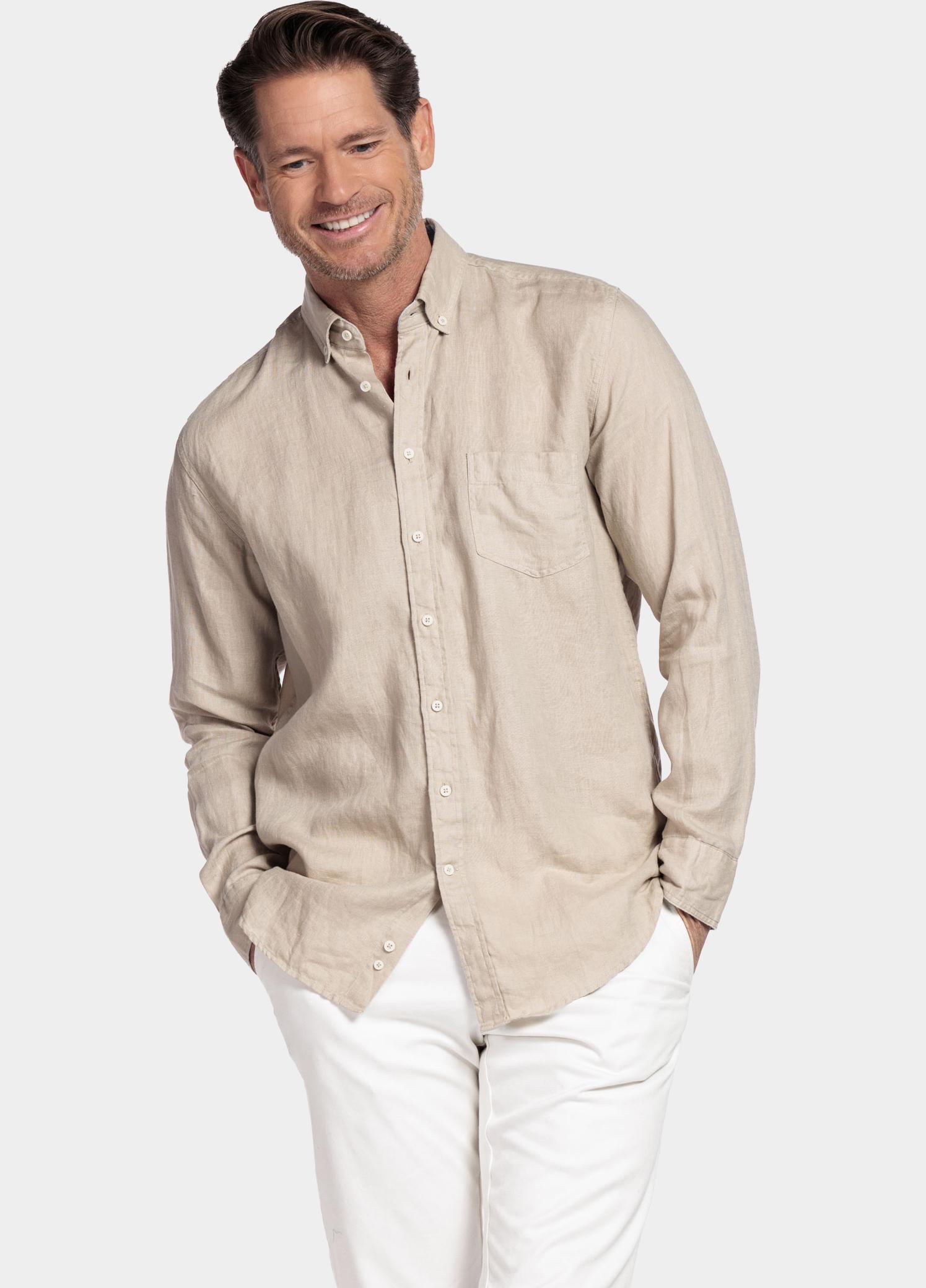 Giordano Overhemd heren Wit Ivy Long Sleeve Button Down S 617009/81