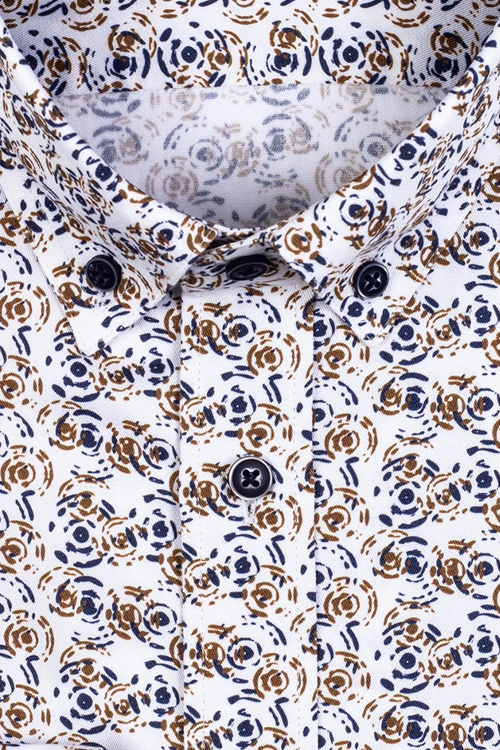 Giordano Casual hemd lange mouw Bruin Ivy 327012/20