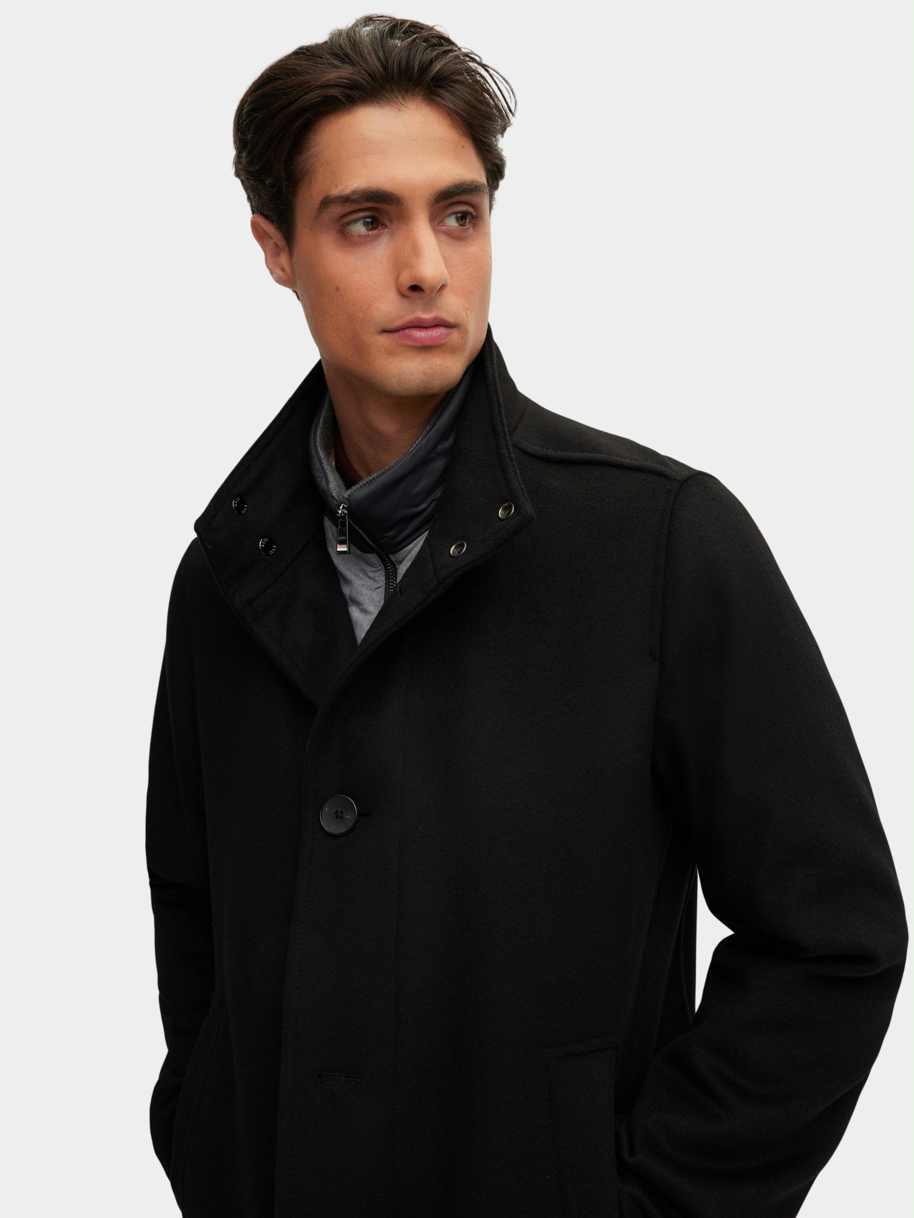 BOSS Black Wollen Jas Zwart H-Coxtan-224 10244030 01 50479764/001