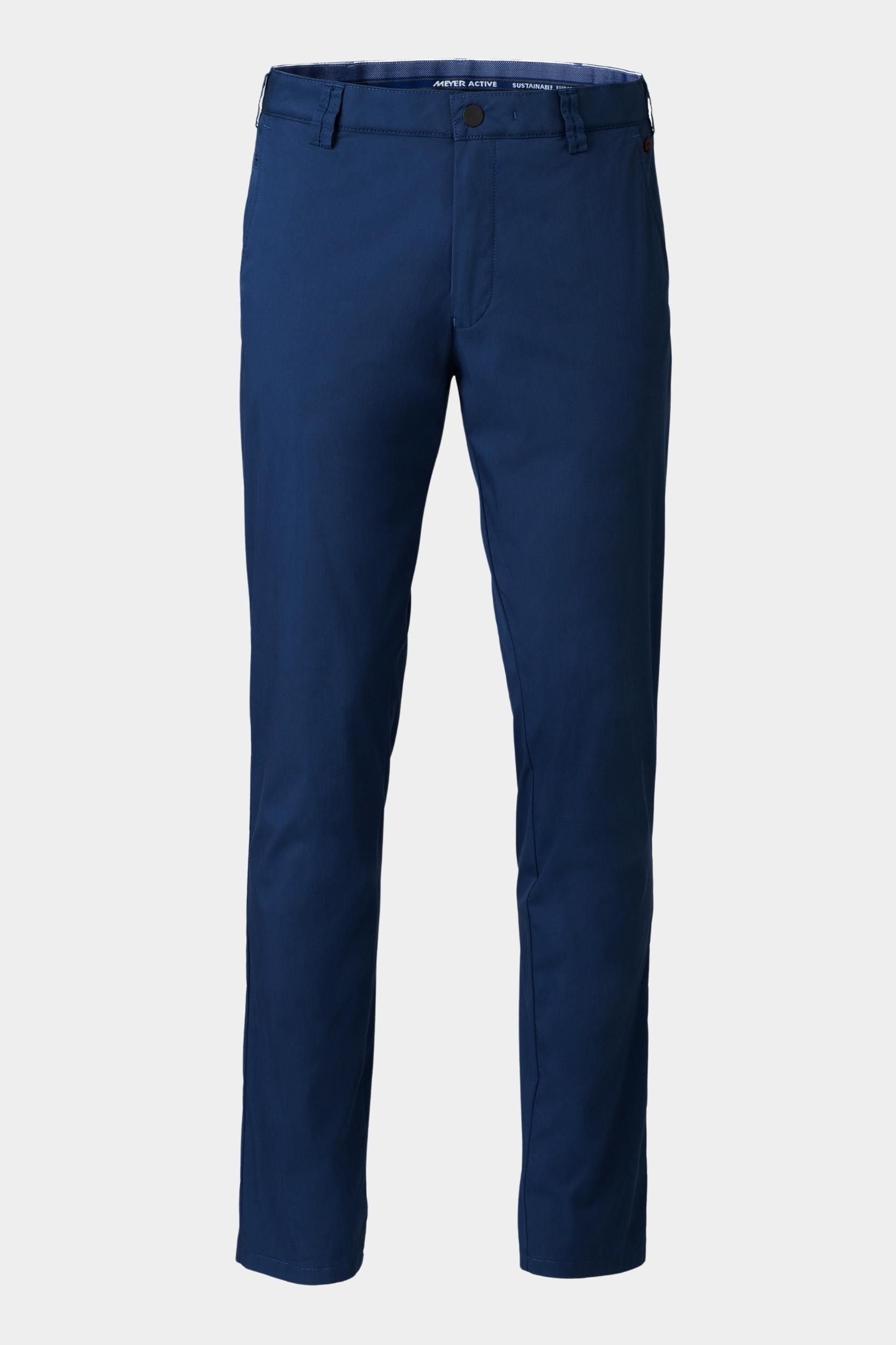 Meyer Katoenen Broek Blauw BONN Art.1-8120 1021812000/17