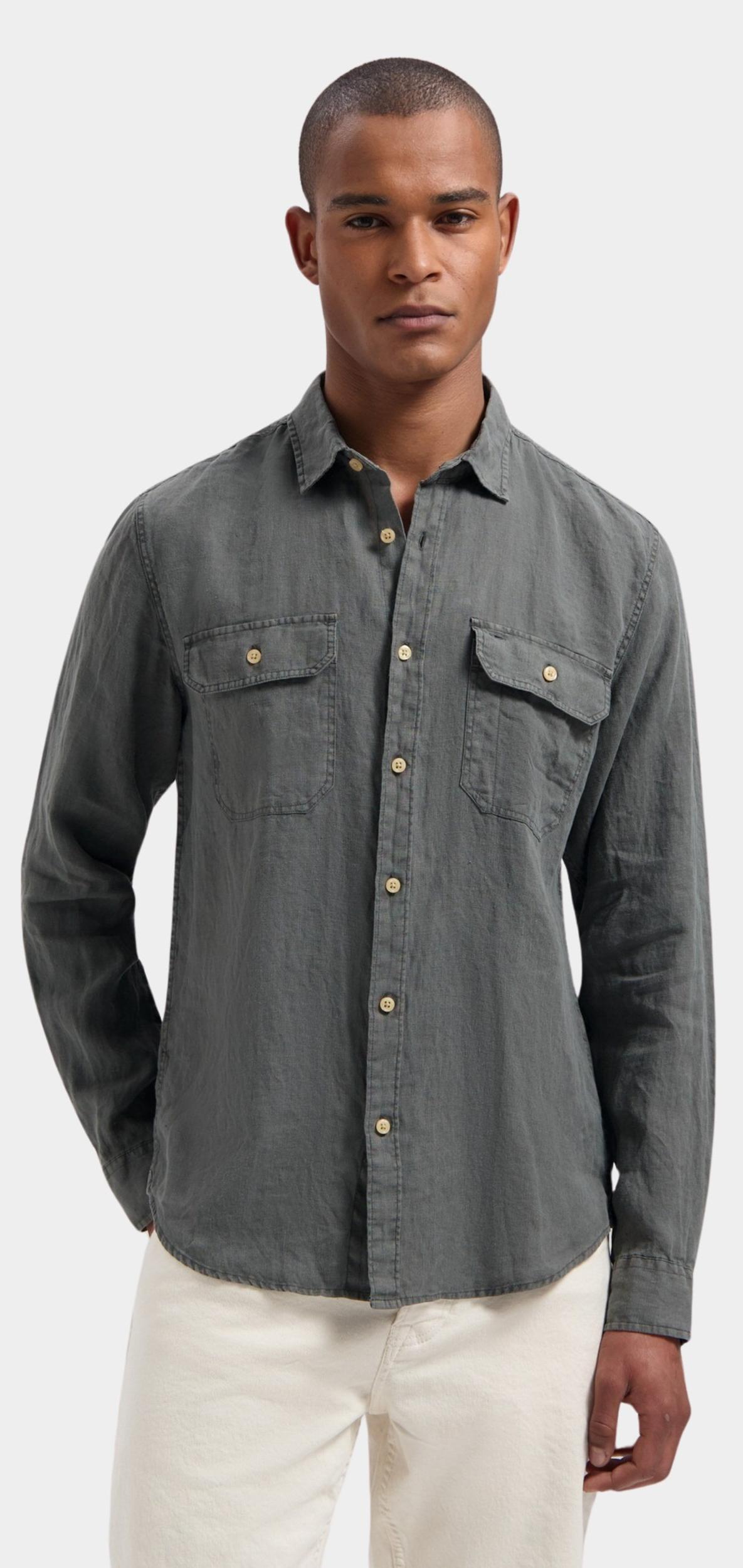 Dstrezzed Casual hemd lange mouw Groen DS_Samson Casual Shirt 303804/974
