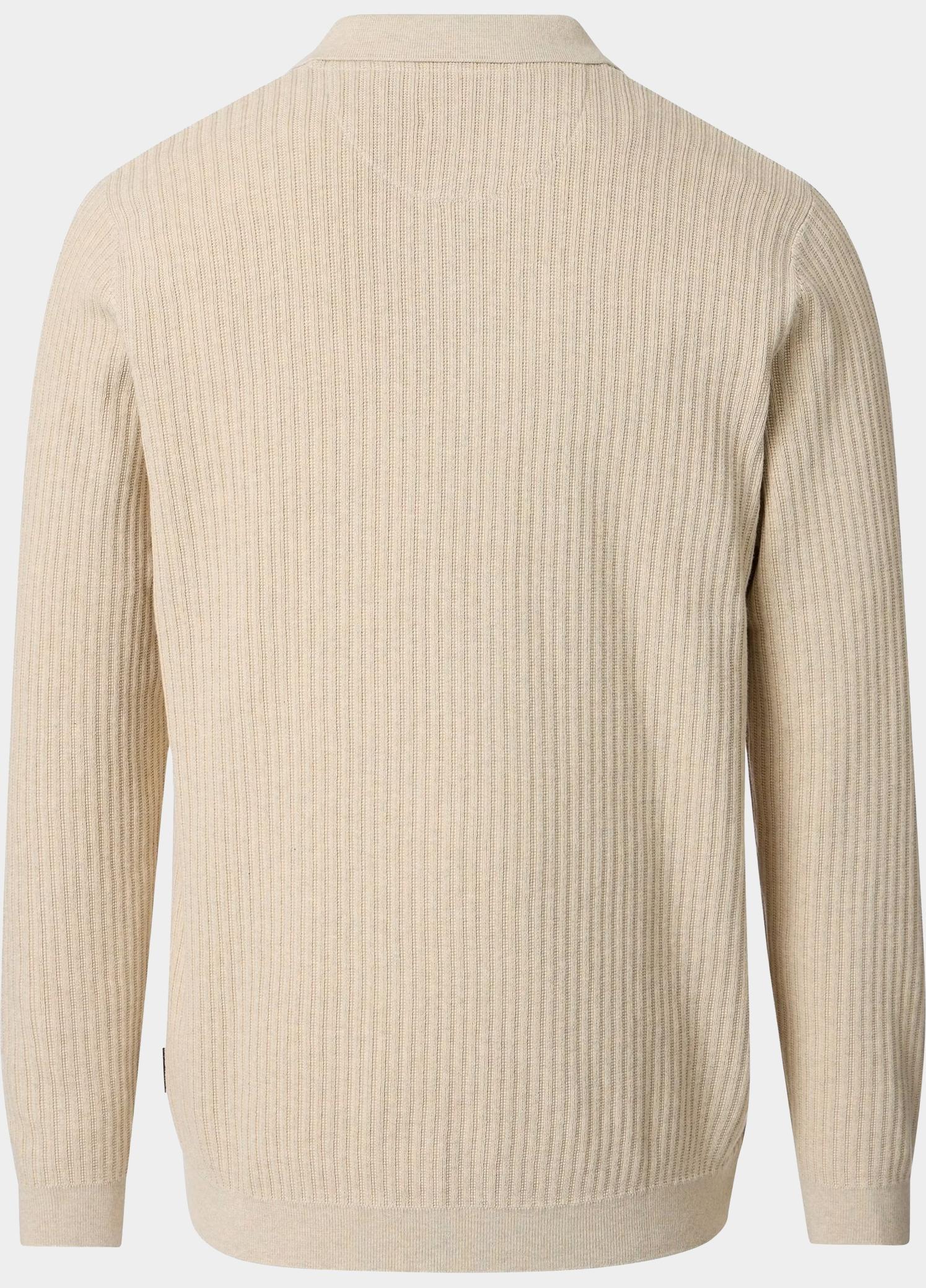 Venti Polo lange mouwen heren Wit Polo 1/1 gestrickt 226280000/016