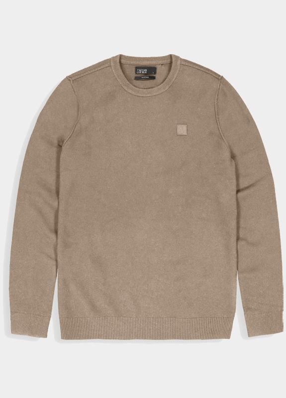 Butcher of Blue Pullover Beige Clifden Crew 1926003/640