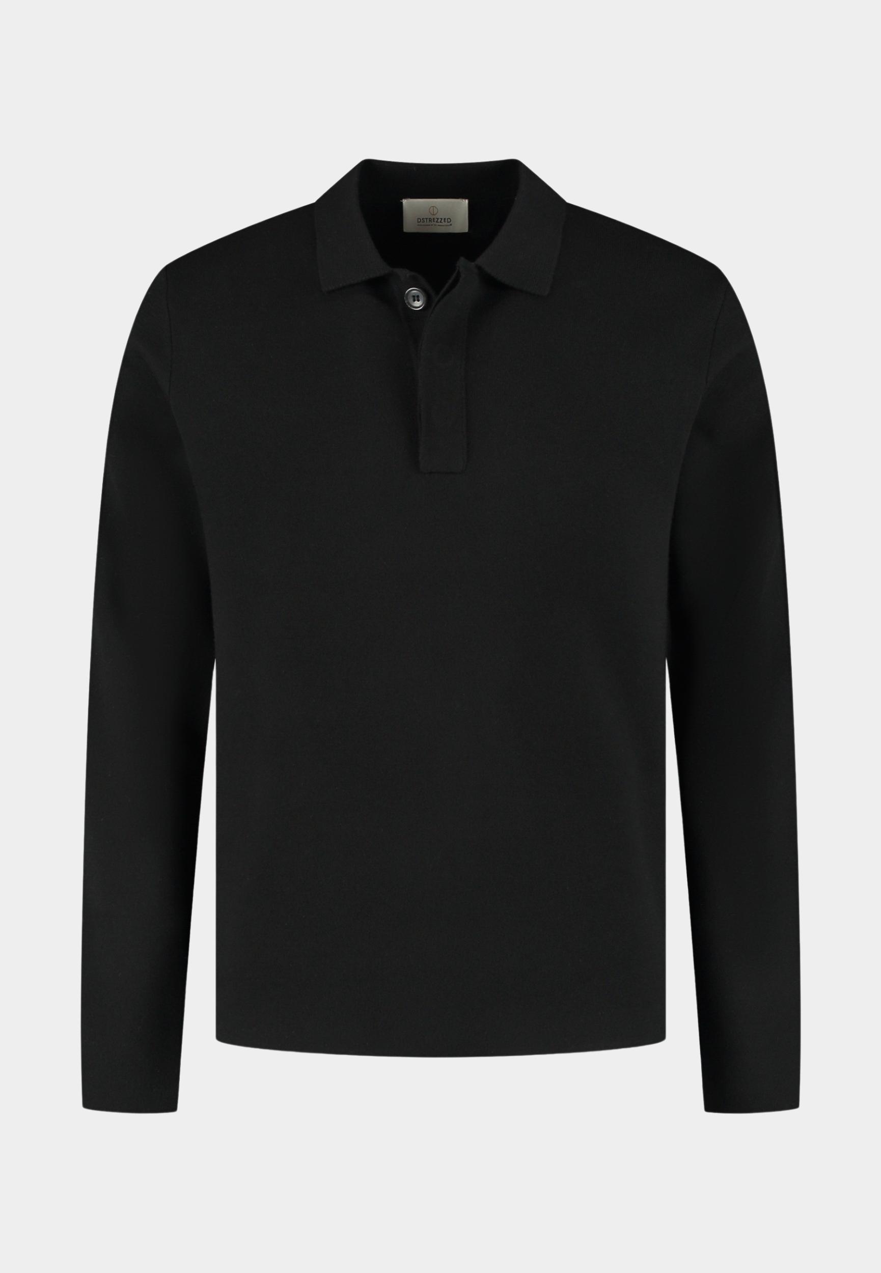 Dstrezzed Polo lange mouw Zwart DS_Chev Polo 405928/999
