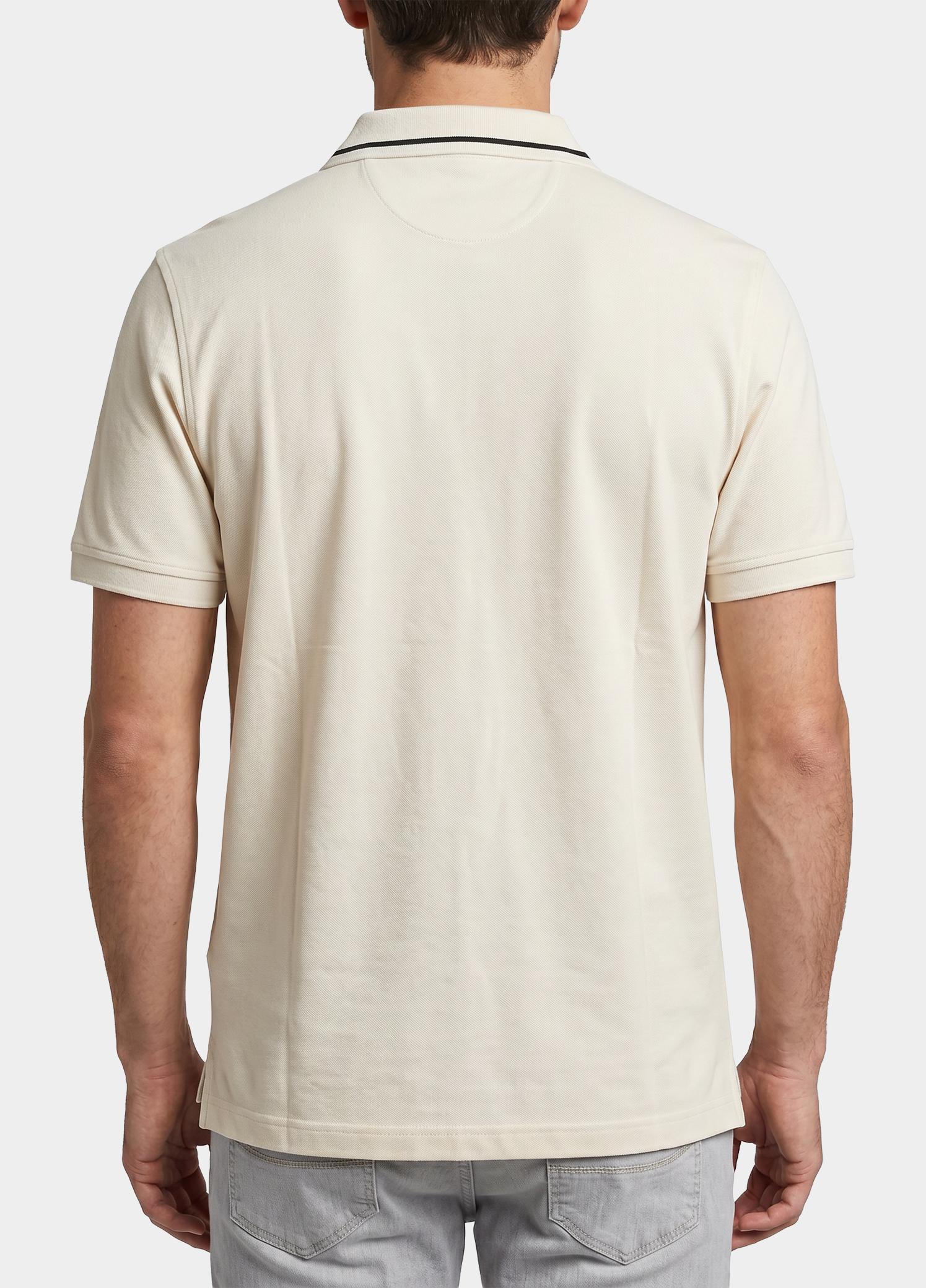 Gant Polo heren Beige Poloshirt met randdetails 2014054/130