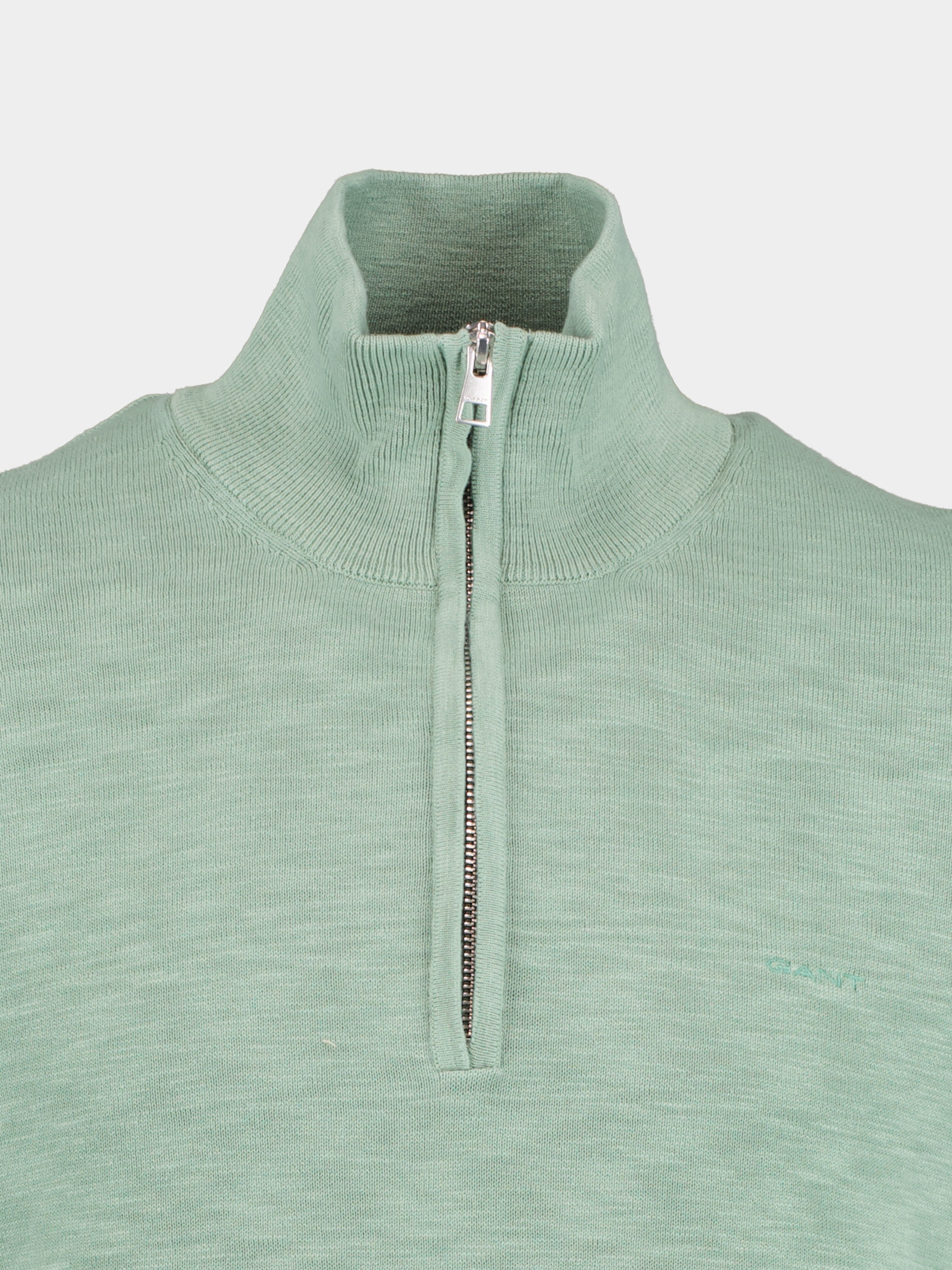 Gant Pullover Groen Cotton Flamme Halfzip 8030153/362