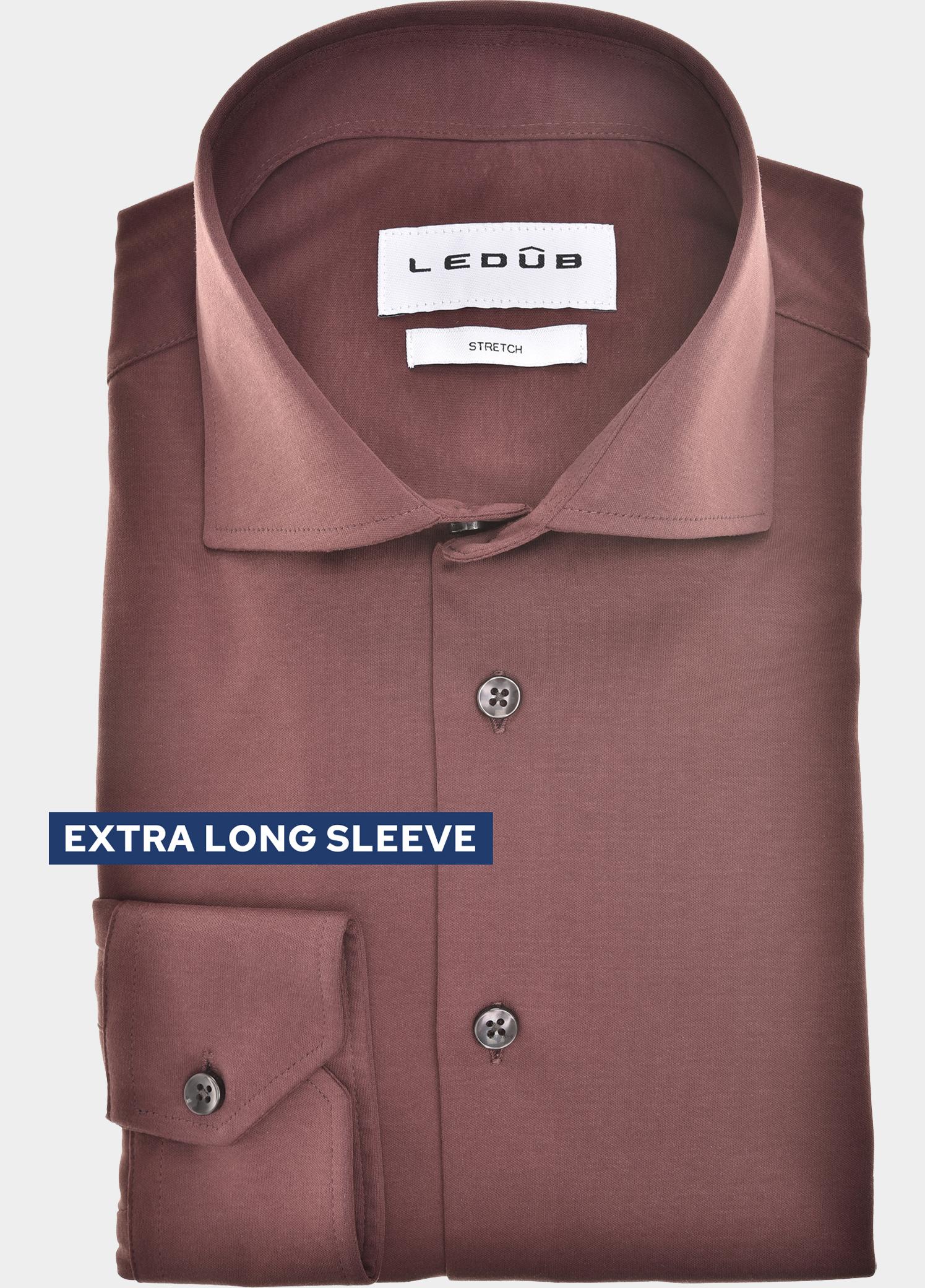Ledub Overhemd extra lange mouw Rood  0143609/490-000-000