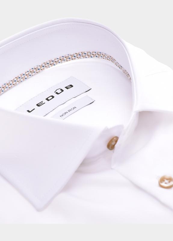 Ledub Business hemd lange mouw Wit  0143285/910-630-000