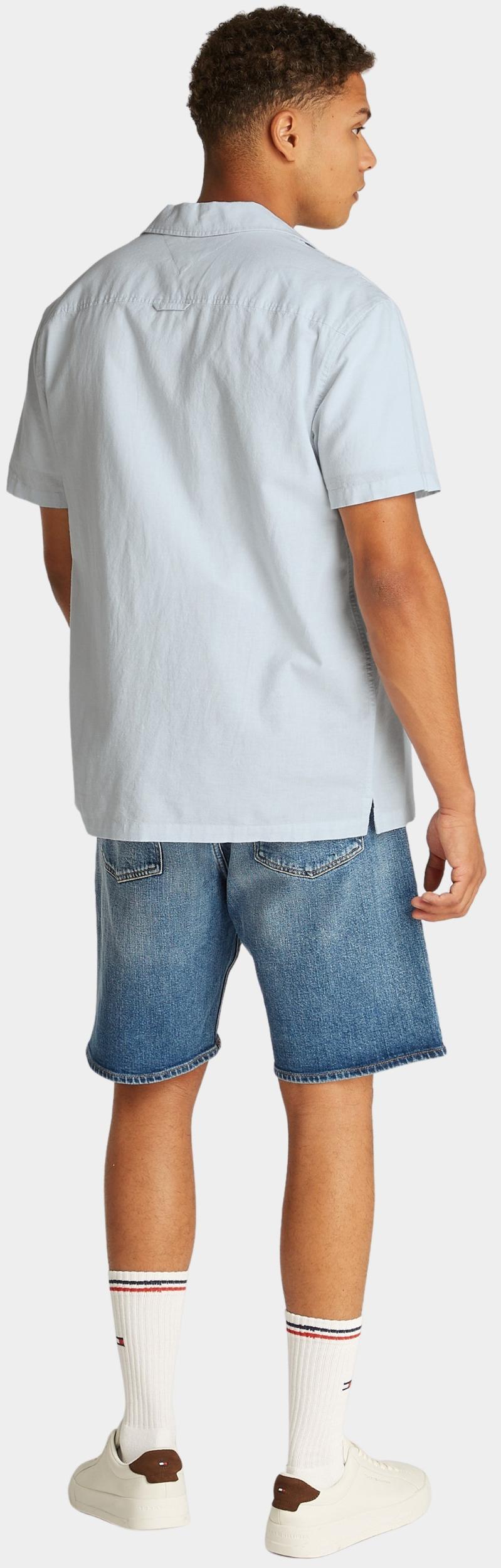 Tommy Jeans Casual hemd korte mouw Blauw TJM LINEN BLEND CAMP SS EXT DM0DM20895/C3Q