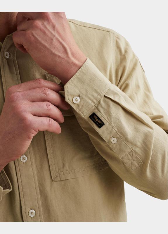 PME Legend Casual hemd korte mouw Groen Short Sleeve Shirt Mattweave PSIS2604214/6123