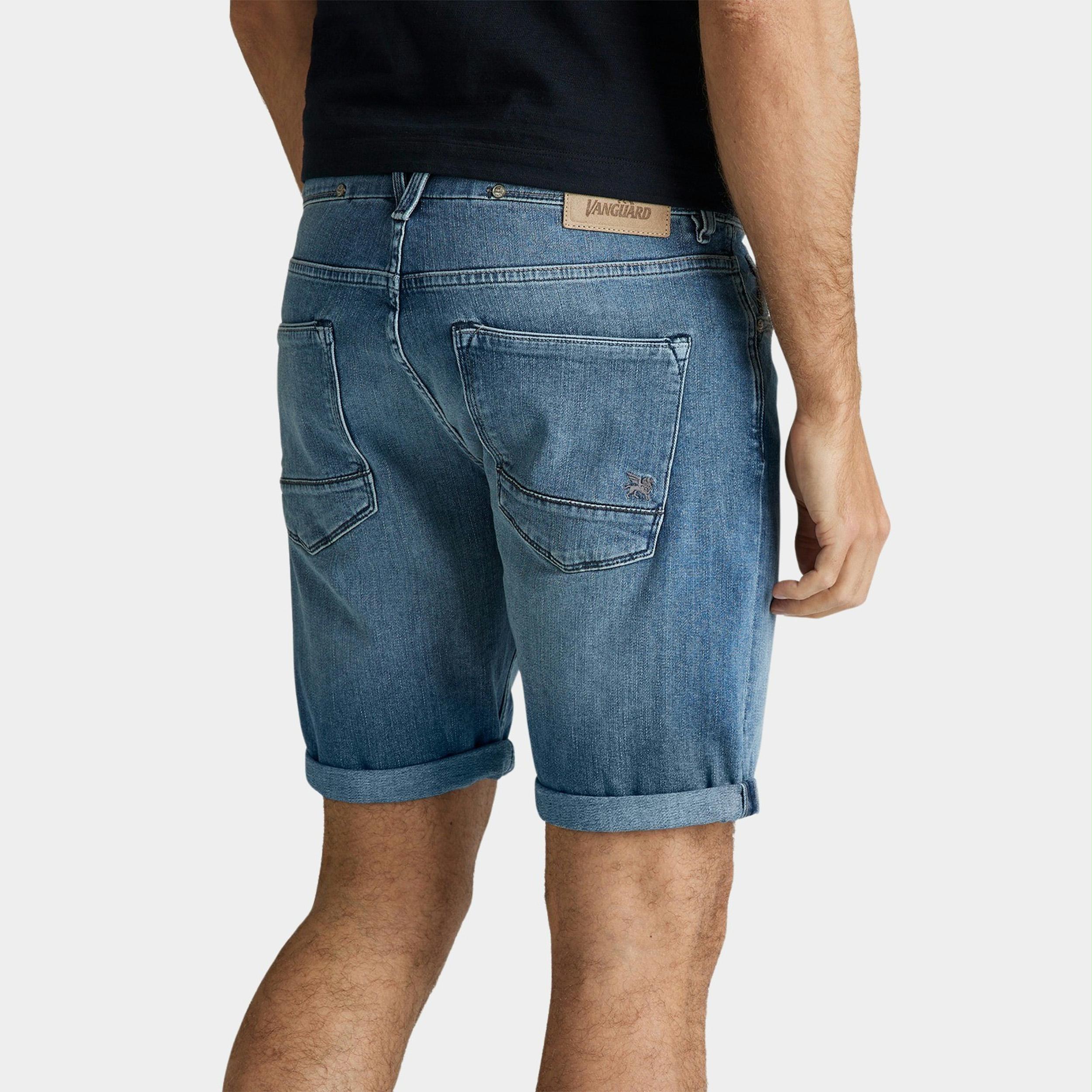 Pasen Hoofdstraat hobby 28% Korting Vanguard Korte Broek Blauw V7 RIDER SHORTS DENIM SHORTS  VSH2204755/MBB | Bos Men Shop