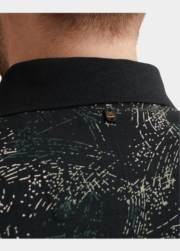 PME Legend Polo korte mouw Blauw Short sleeve polo slub jersey PPSS2604858/5282