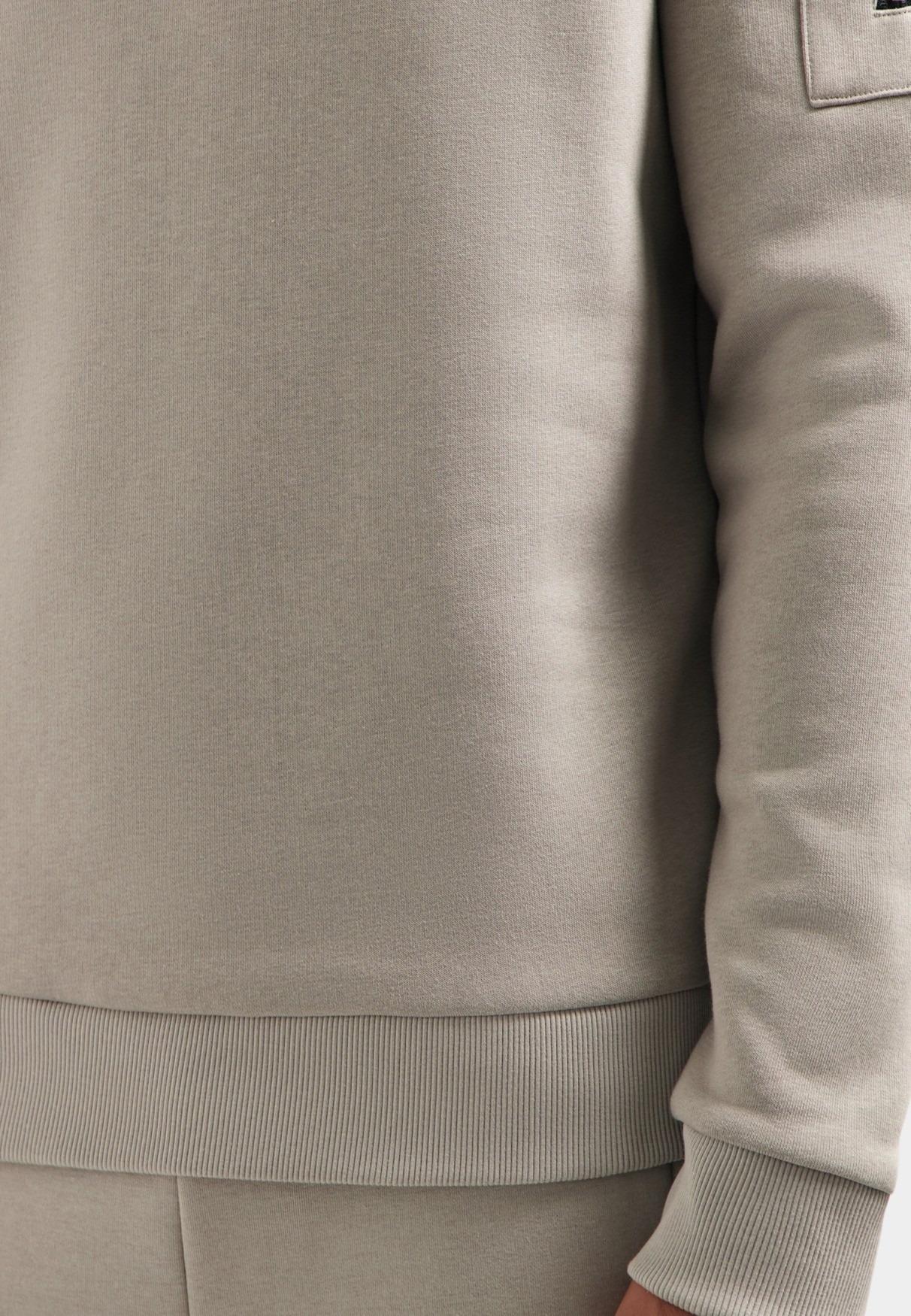 No Excess Hoodie Grijs Sweater Hooded Brushed 29130850/018