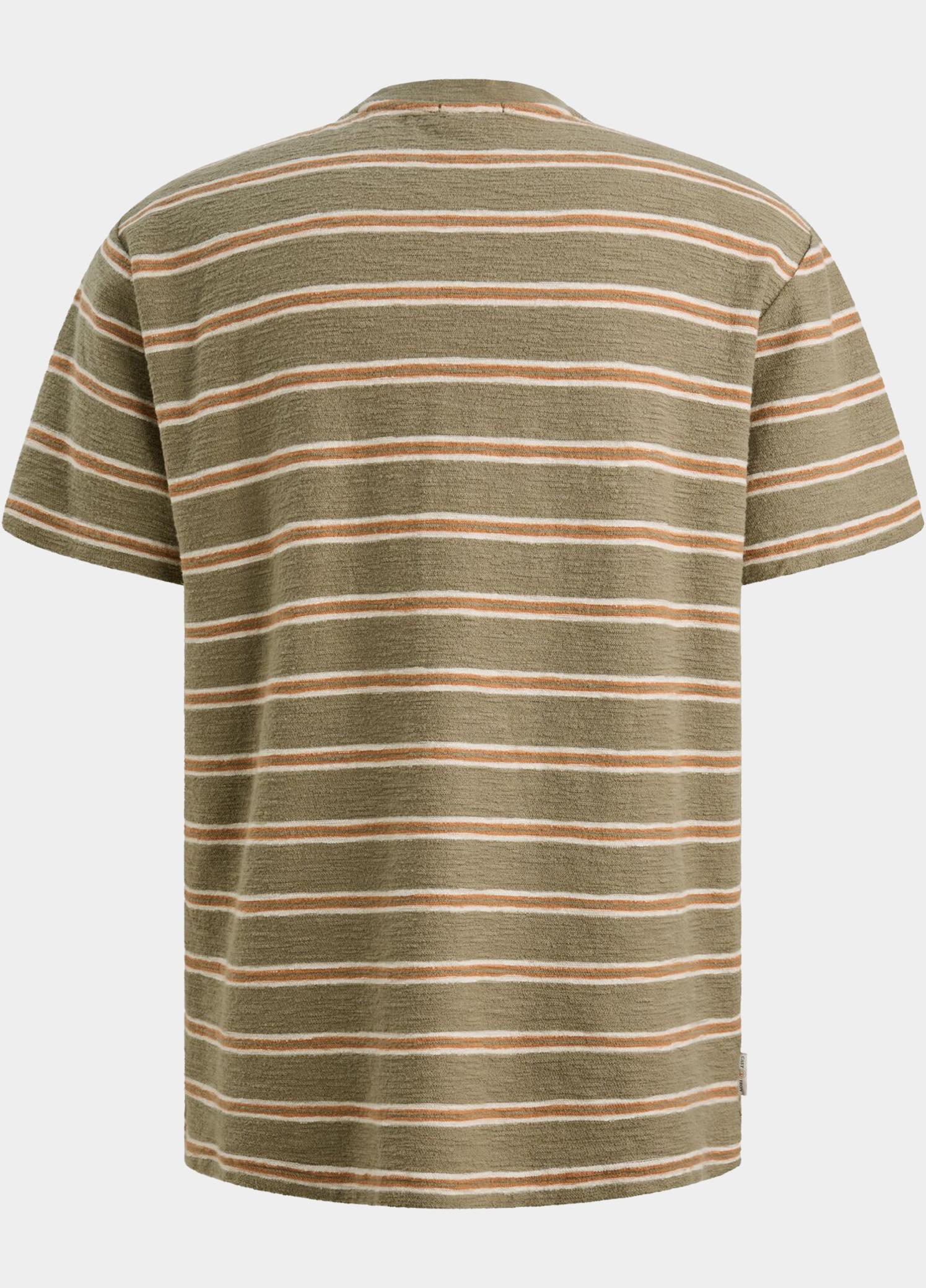 Cast Iron T-shirt korte mouw Bruin Short sleeve r-neck relaxed f CTSS2606585/6148