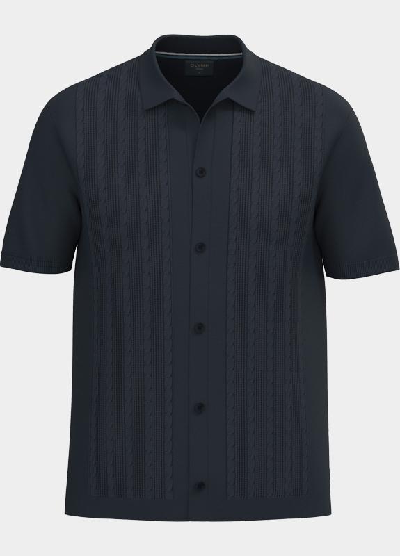 Olymp overhemd korte mouw heren Blauw  531212/18