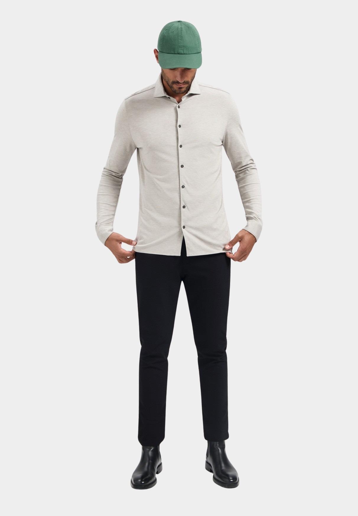 No Excess Casual hemd lange mouw Grijs  N4180/018