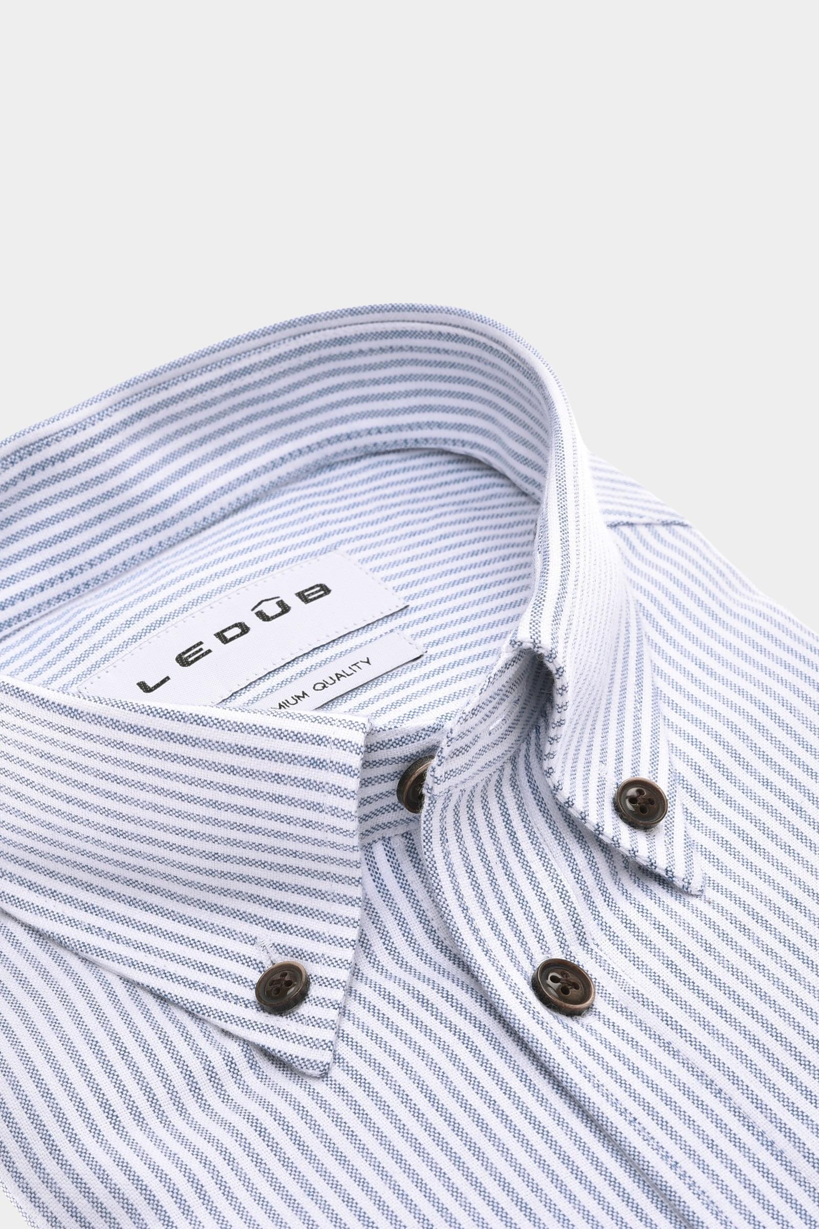 Ledub Business hemd lange mouw Blauw SF5 0143246/180-000-000