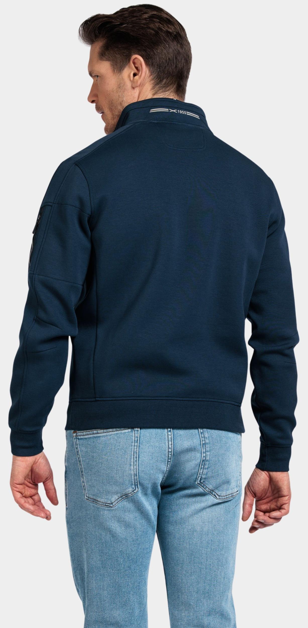 Baileys Half Zip Blauw Sweatshirt 1/2 Zip - Sleeve P 513185/69