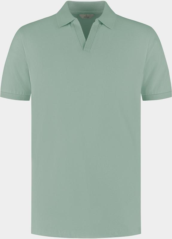 Dstrezzed Polo korte mouw Groen Bowie V-Neck Polo 240022/565