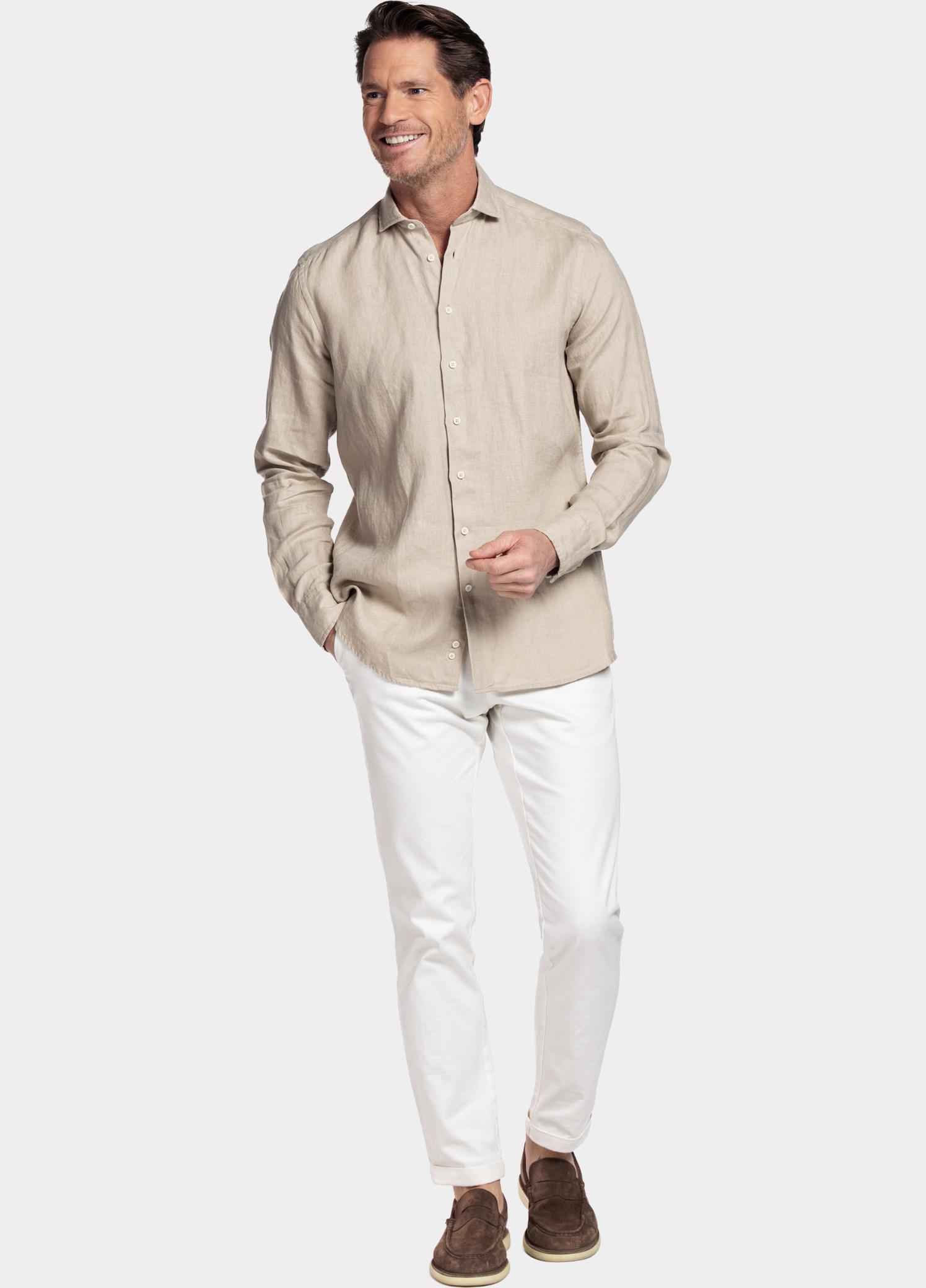 Giordano Overhemd heren Wit Row Long Sleeve Cutaway Soft 617811/81