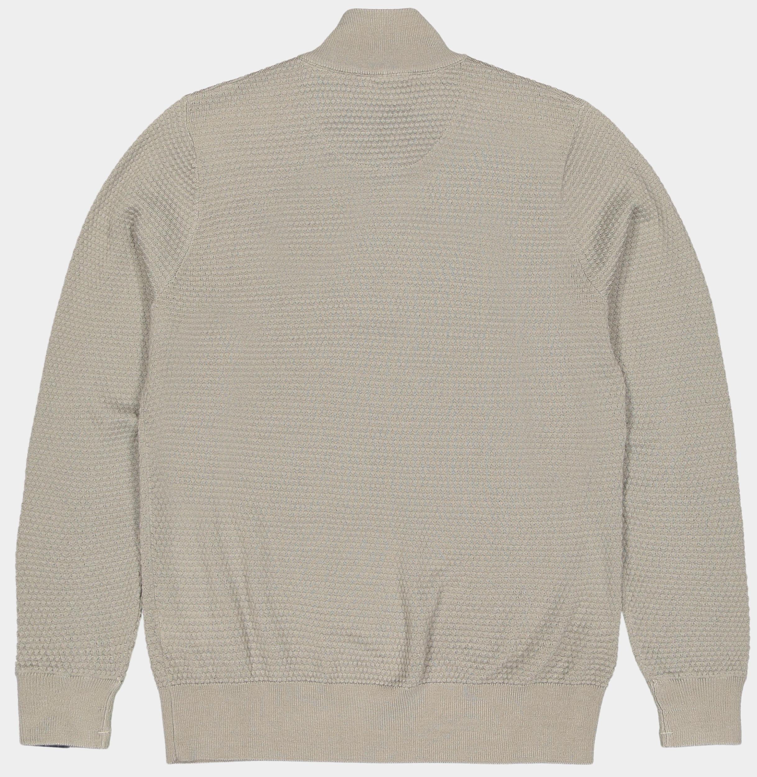 Butcher of Blue Half Zip Groen Structure Halfzip M2526003/756